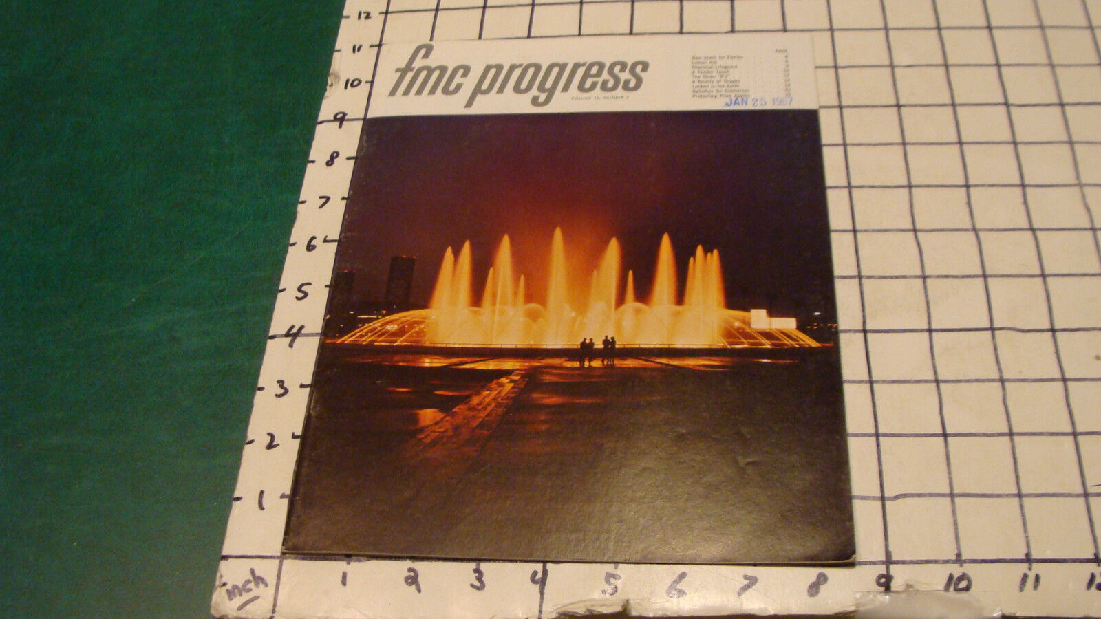 vintage booklet: 1967 FMC PROGRESS volume 15 #2; 24pgs CHEMICAL CO. 
