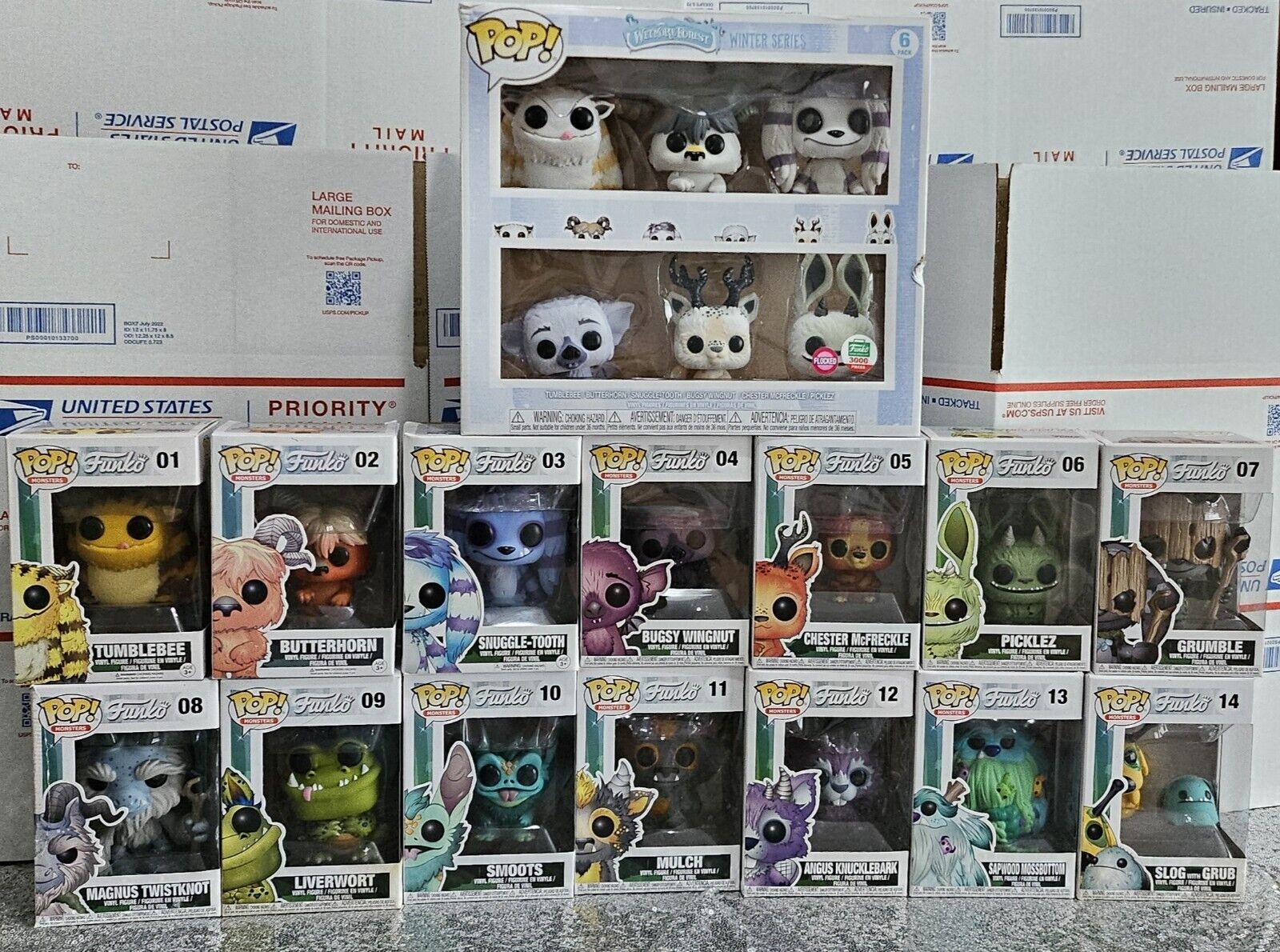 Funko POP Wetmore Forrest Set 1 Through 14 AND Winter Set Of 6 - Large LOT