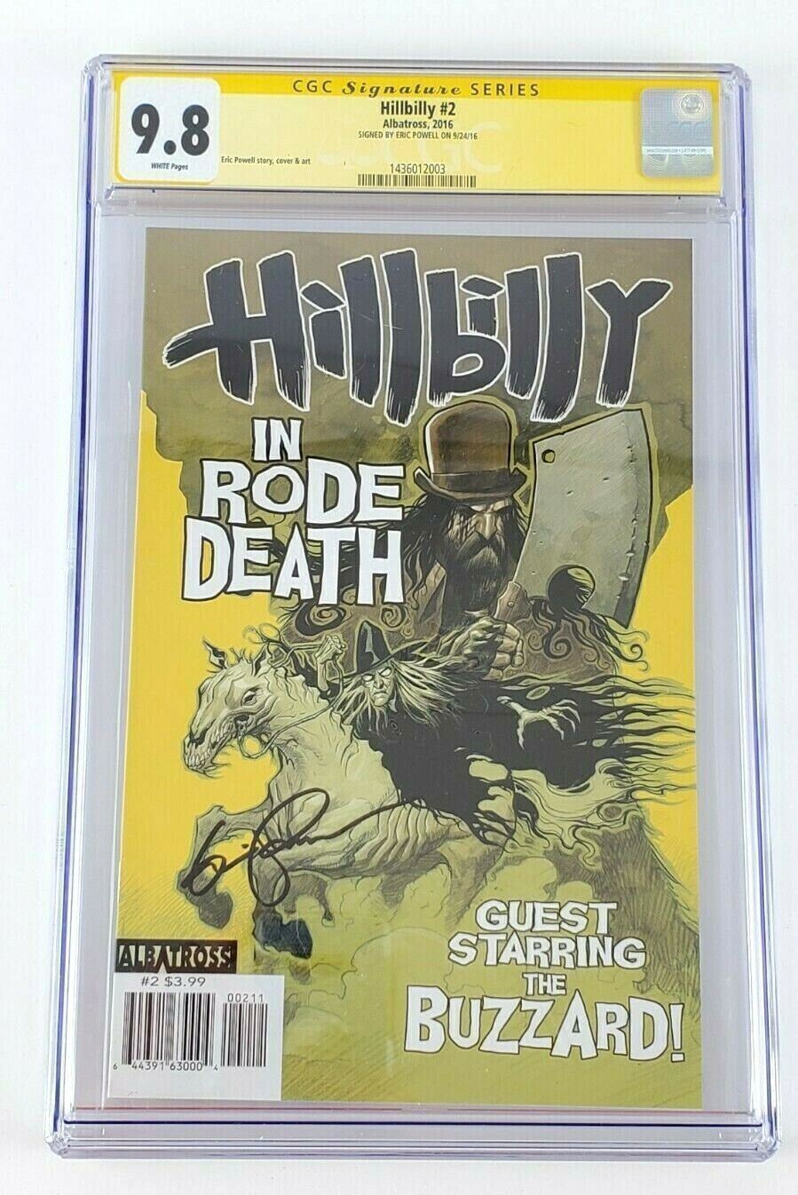 CGC 9.8 Graded/Auth. Hillbilly #2 Albatross In Rode Death SIGNED Eric Powell