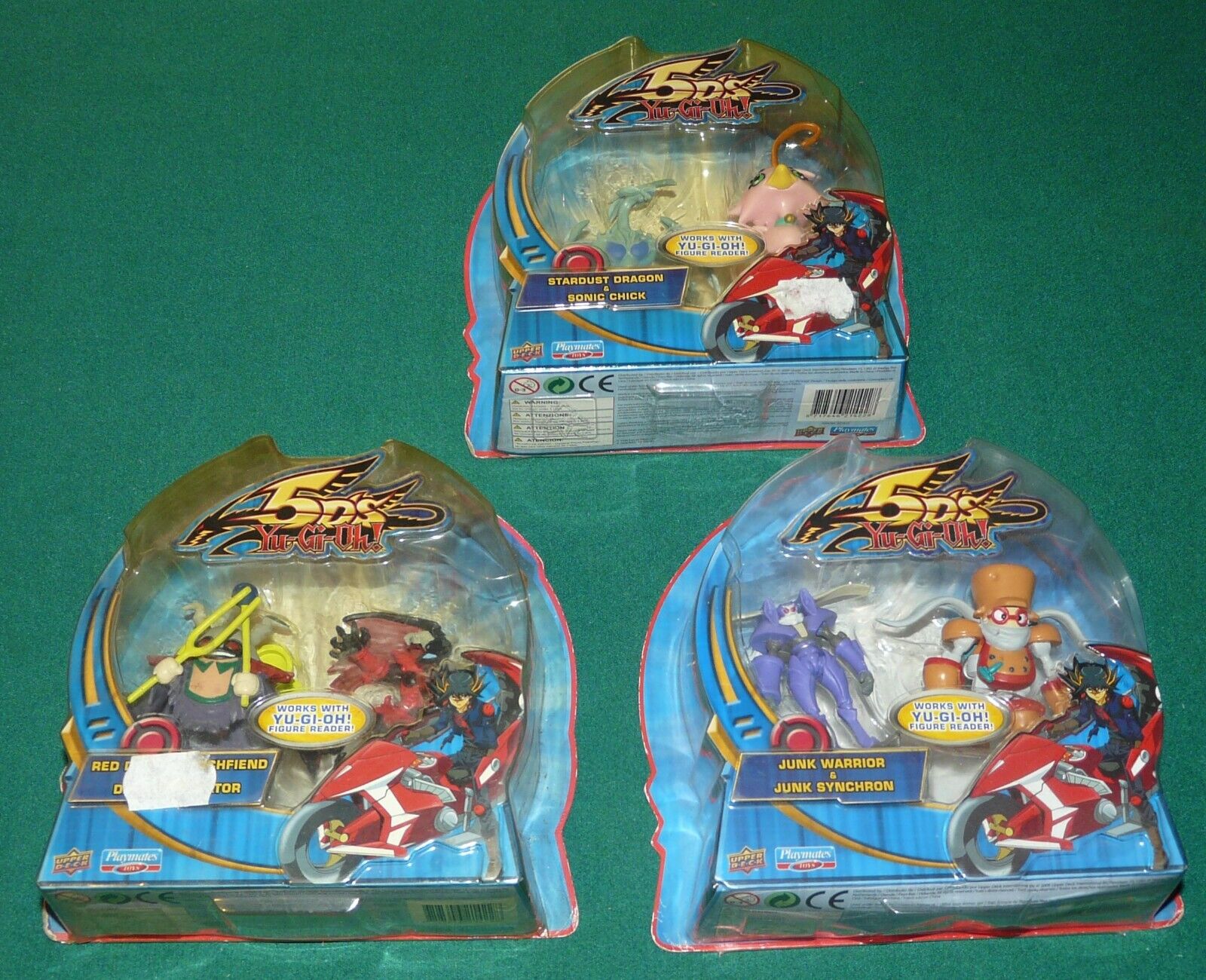 YU-GI-OH 5D'S LOT ACTION FIGURES PLAYMATES YUGIOH STARDUST DRAGON RED JUNK WA