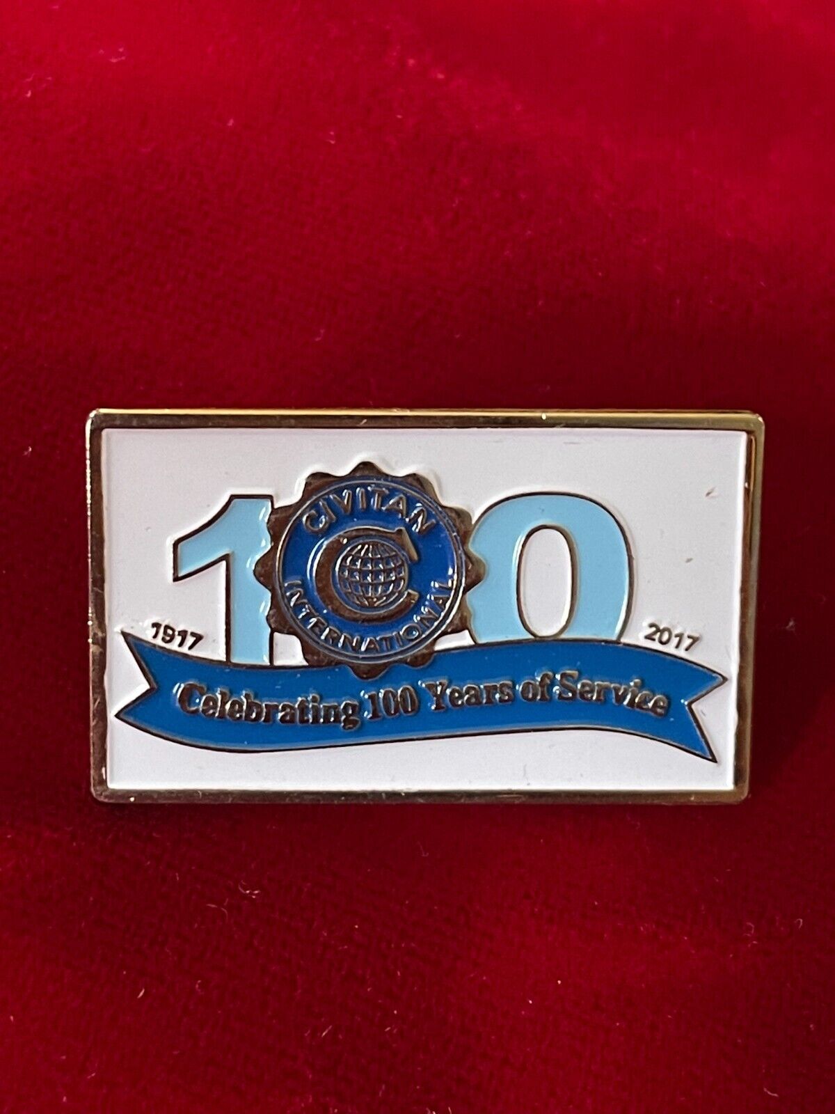 Civitan International Community Service Club Celebrating 100 Years Pin 1917-2017