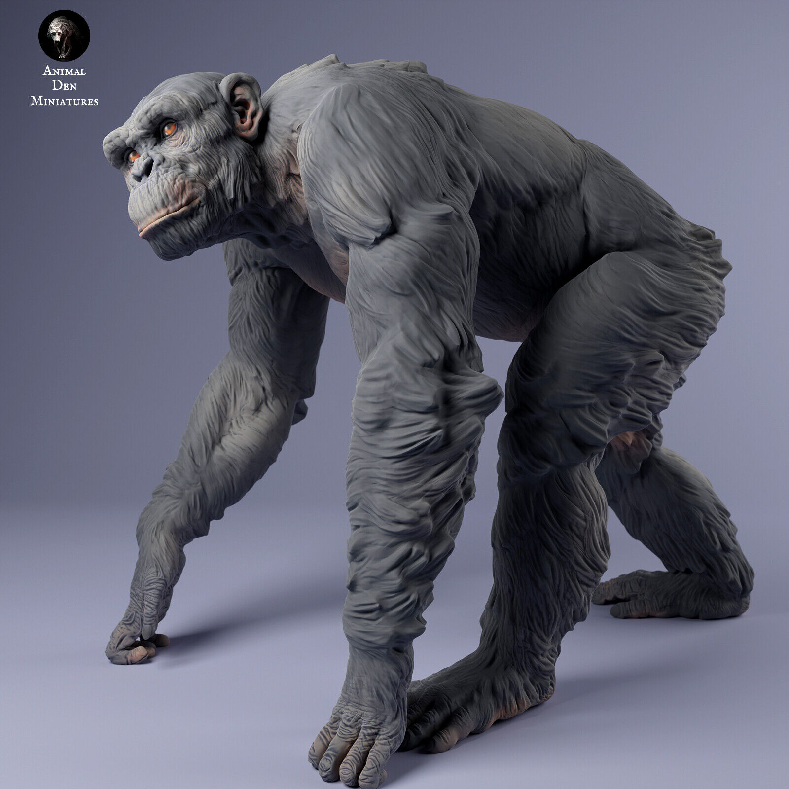 Breyer size artist resin companion animal figurine male chimpanzee walking