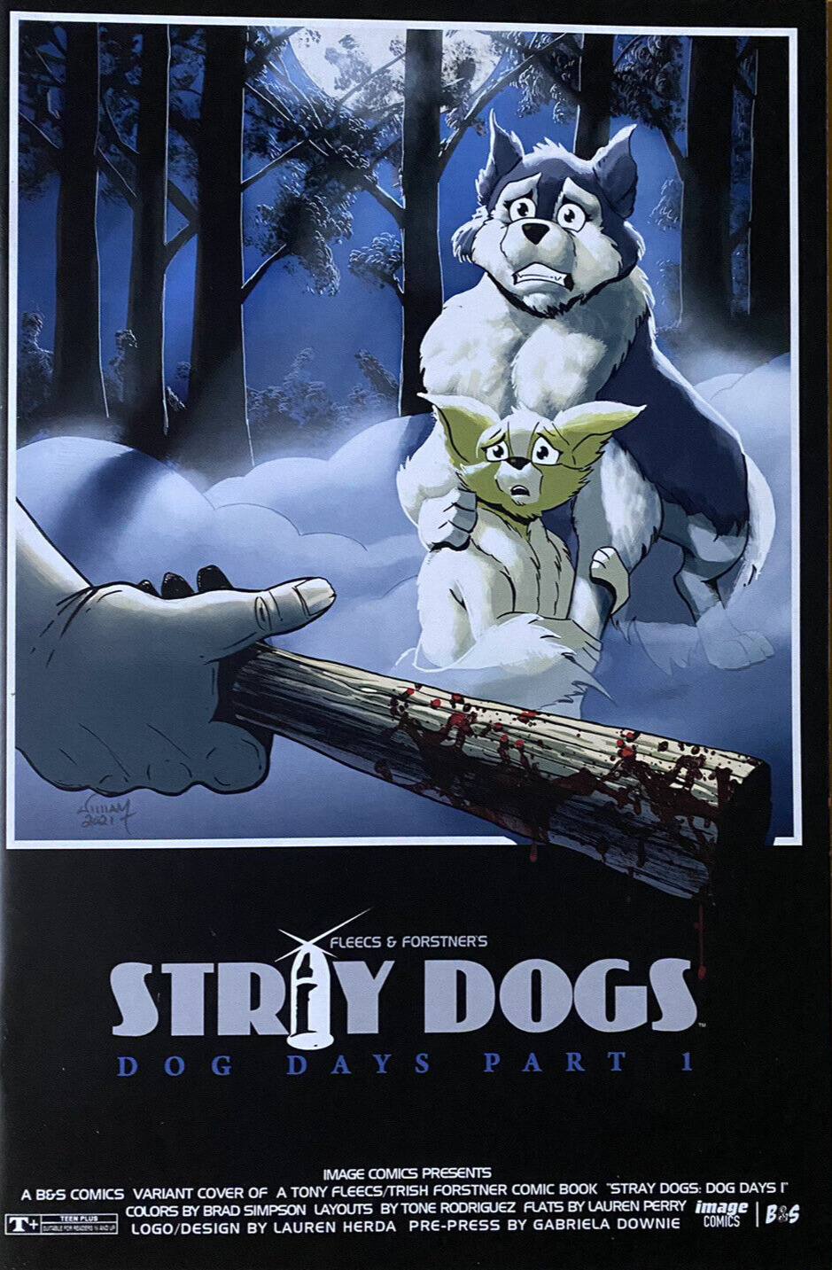 Stray Dogs: Dog Days #1 Variant By William Russell VHTF Limited to 500 copies