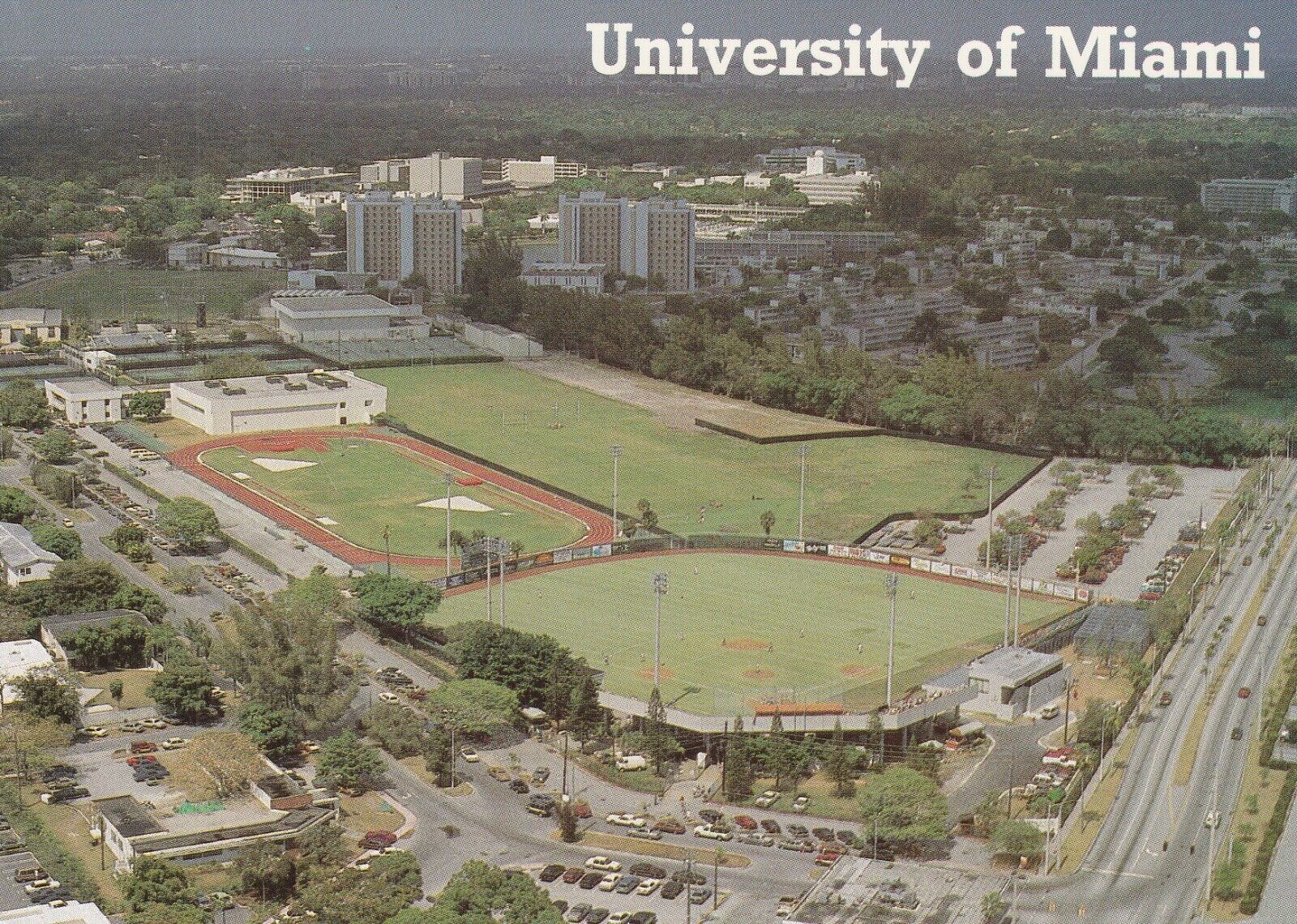 University Miami Hurricanes Alex Rodriguez Park at Mark Light Stadium Postcard