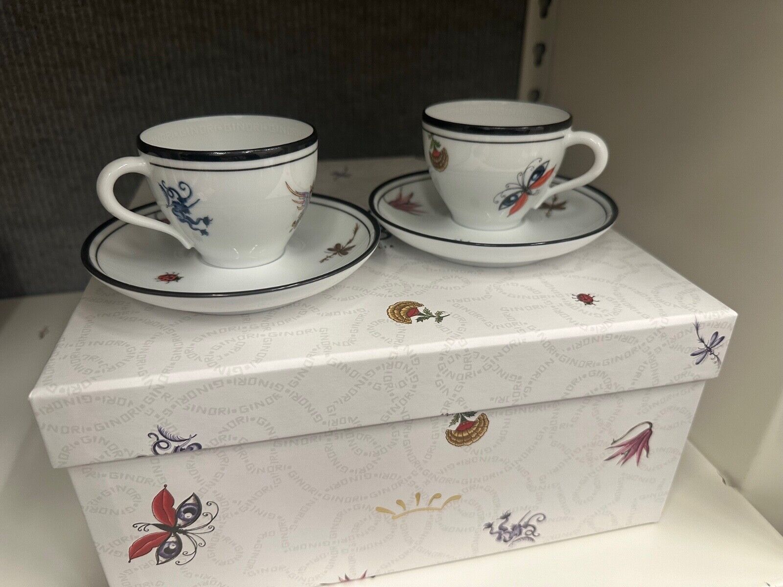 Ginori 1735 Arcadia Tea Set for Two (BRAND NEW)