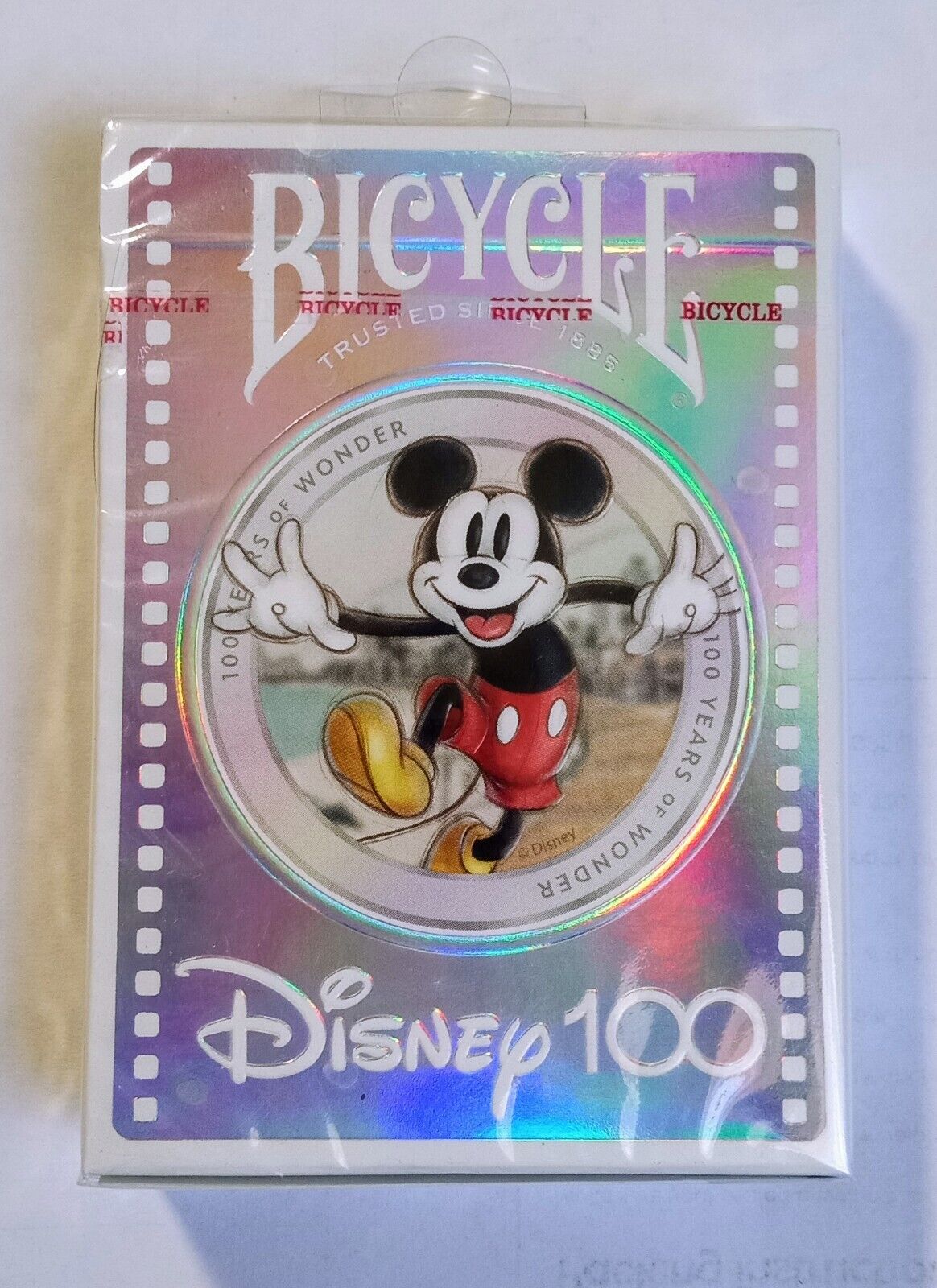 New Sealed Bicycle Playing Cards Disney 100 Years Anniversary Holographic Deck