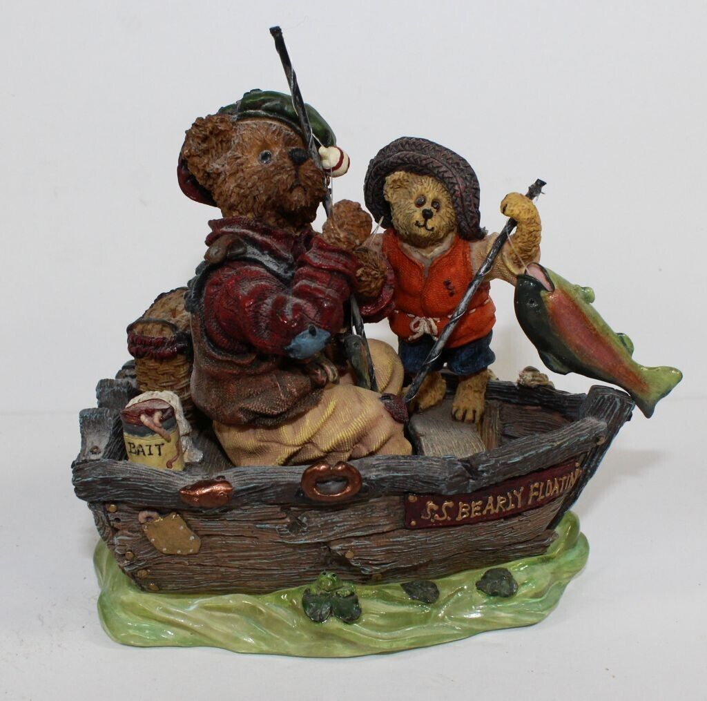 Boyds Bears resin figurines Bearstone collection Mines bigger than yours