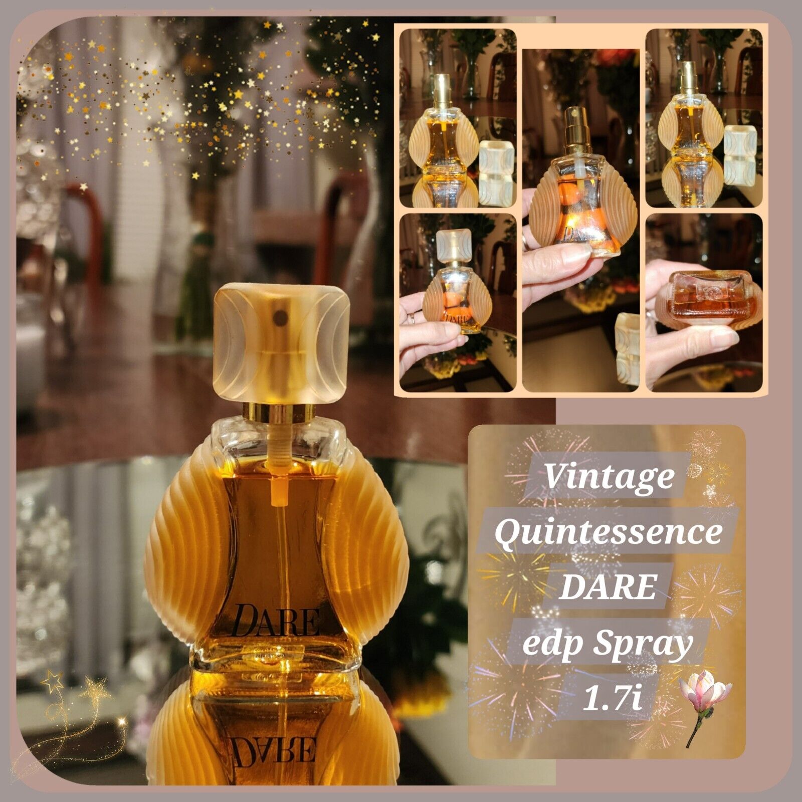 Vintage Quintessence DARE Edp Spray 1.7 fl oz 90% Full VTG Parfum Lovely Scent