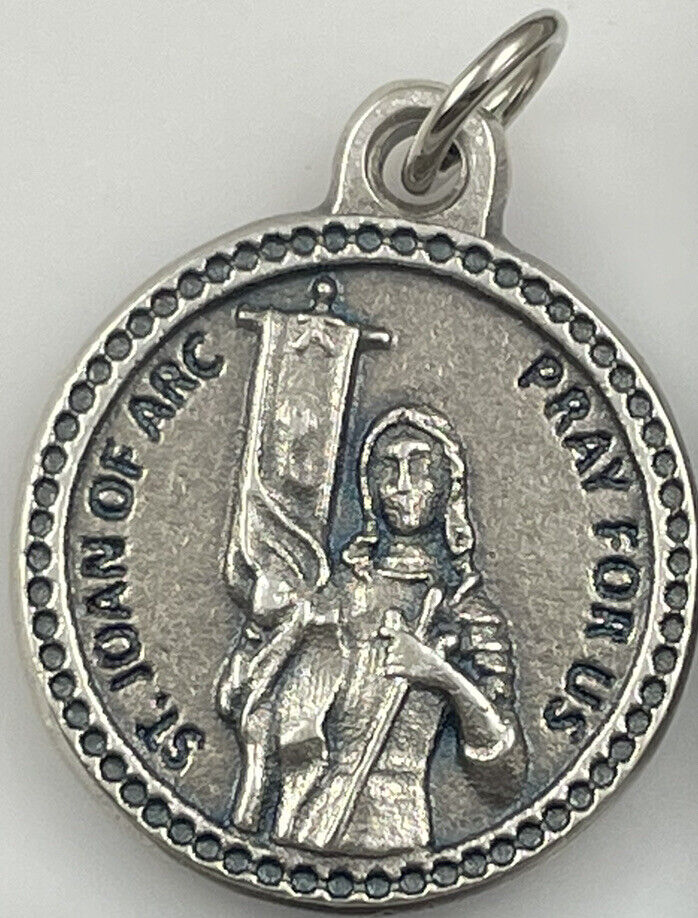 Catholic Saint Joan Of Arc & Patron Soldiers And France Religious Medal