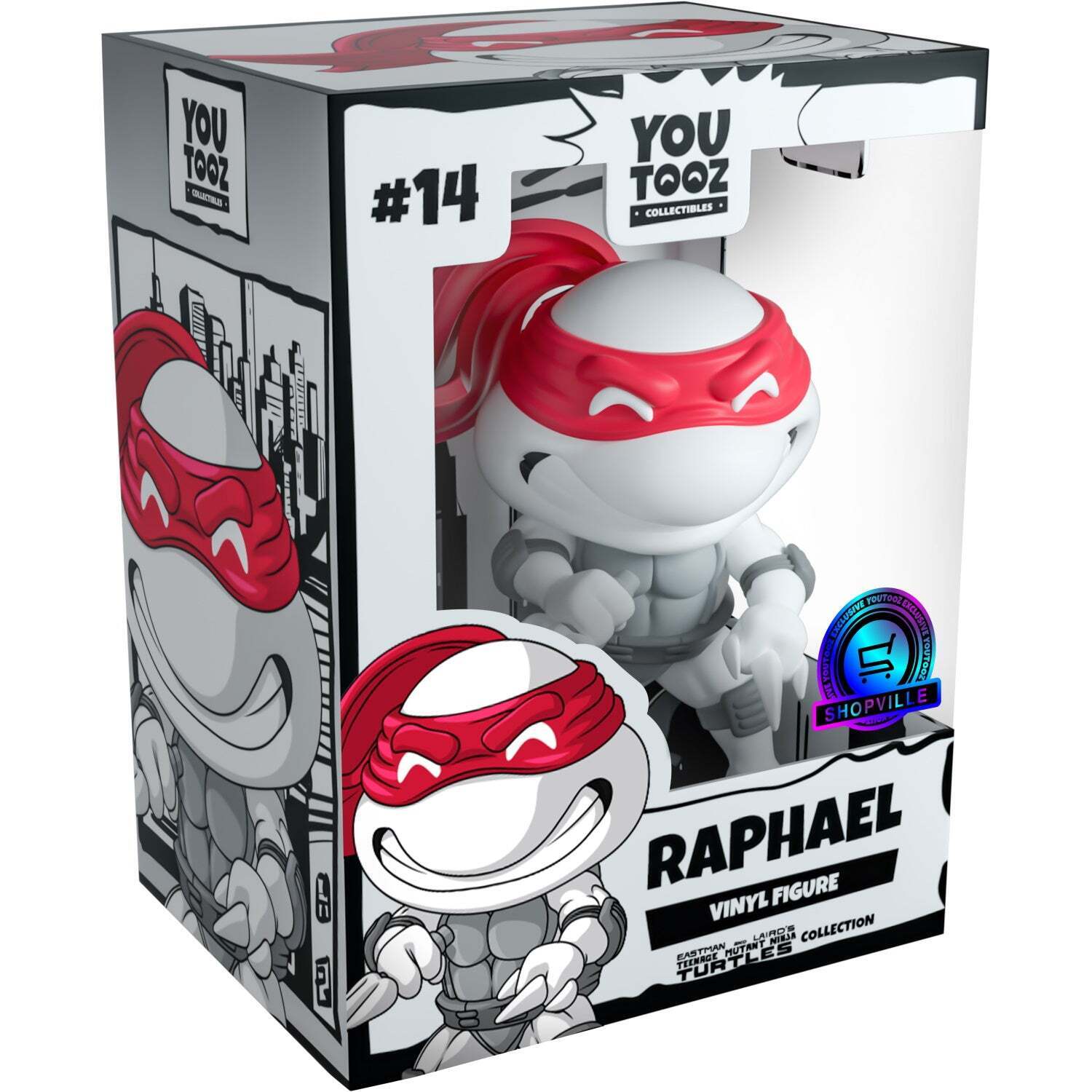 Youtooz x Shopville - Eastman & Laird's TMNT Collection - Raphael [Black&White]