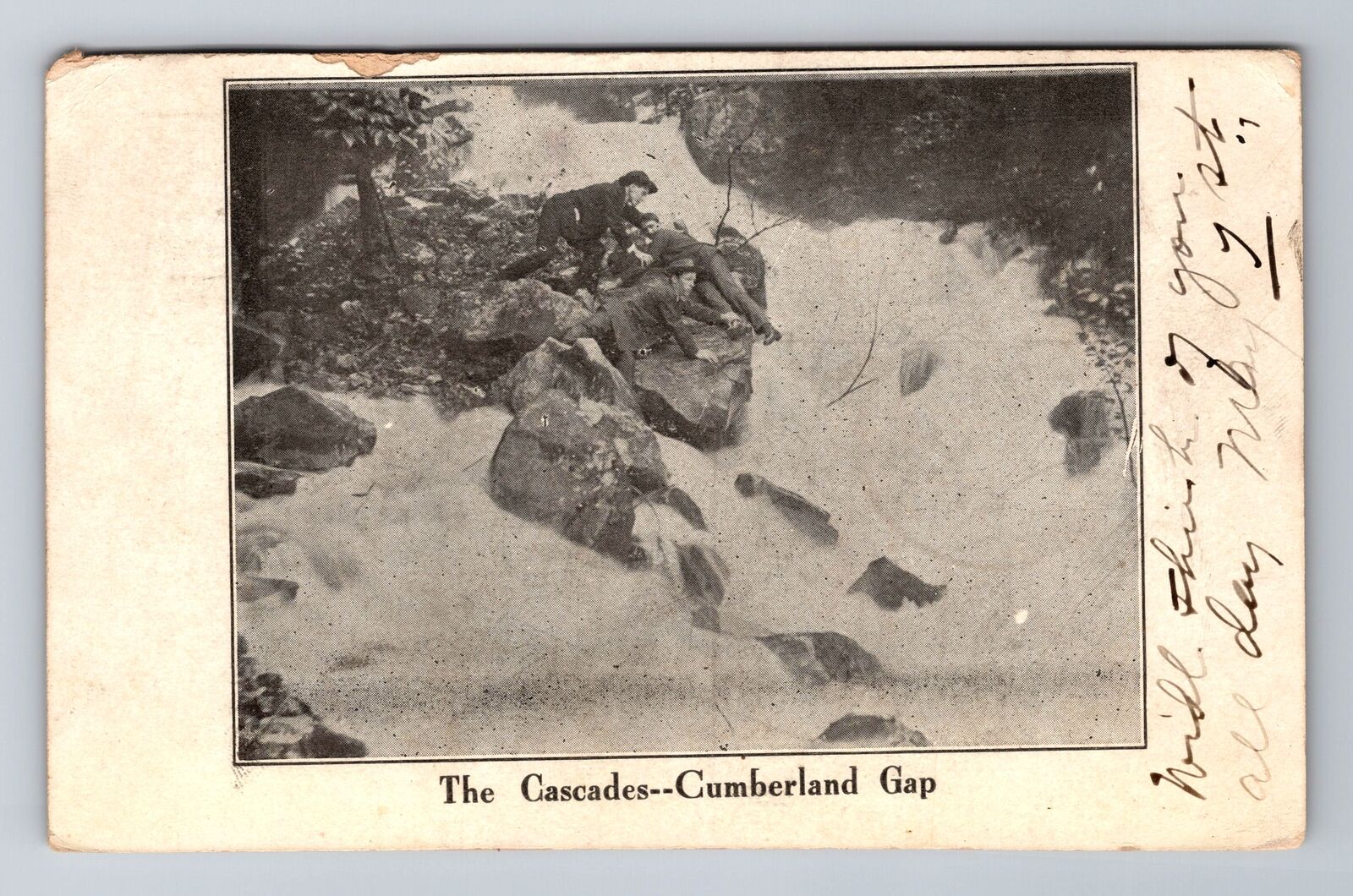 Cumberland MD-Maryland, The Cascades, Cumberland Gap, Vintage c1908 Postcard
