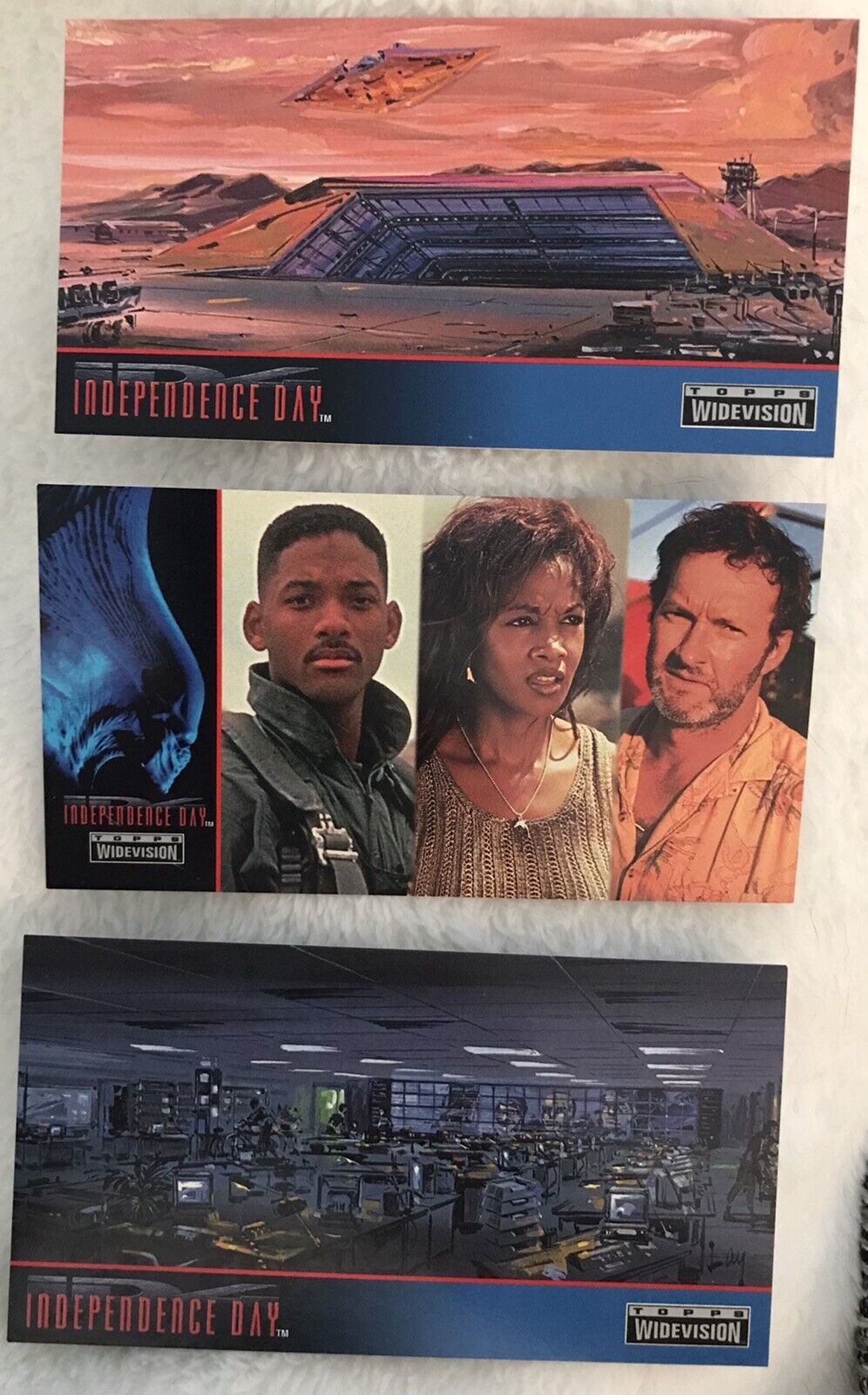 Independence Day ID4  Will Smith # 6, 55, 67, TOPPS Widevision 3 Trading Cards