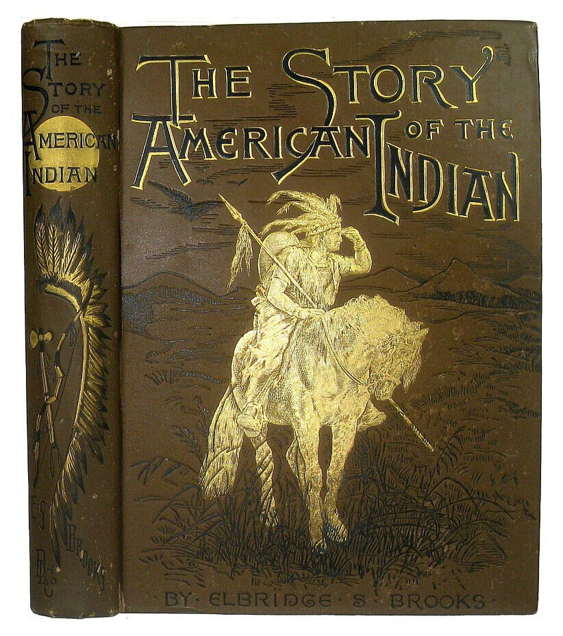1887 AMERICAN INDIANS BOOK ANTIQUE ILLUSTRATED TRIBES MASSACRES WAR US VERY RARE