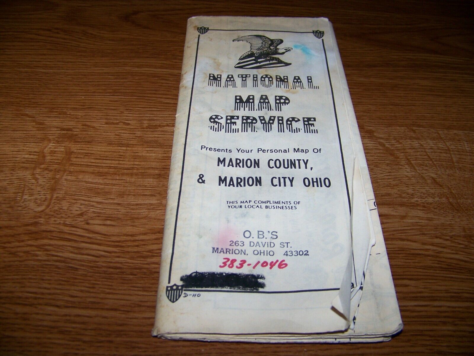 1980 Marion County & Marion City Map - NATIONAL MAP SERVICE   
