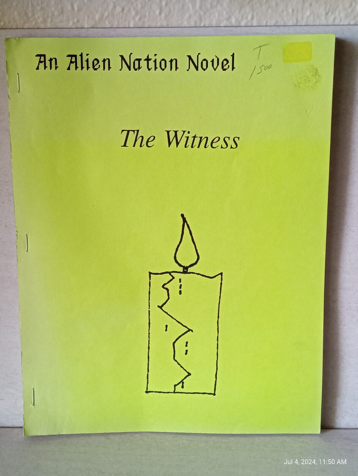 The Alien Nation Novel 1991 - UFO ET Fanzine