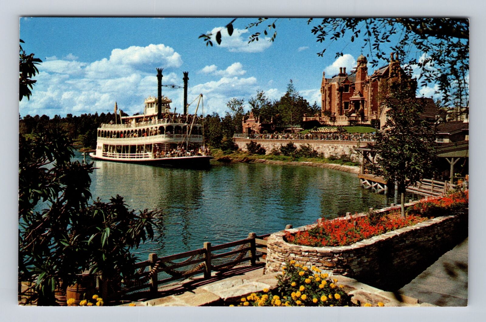 Orlando FL-Florida, Walt Disney World, Rivers of America, Vintage Postcard