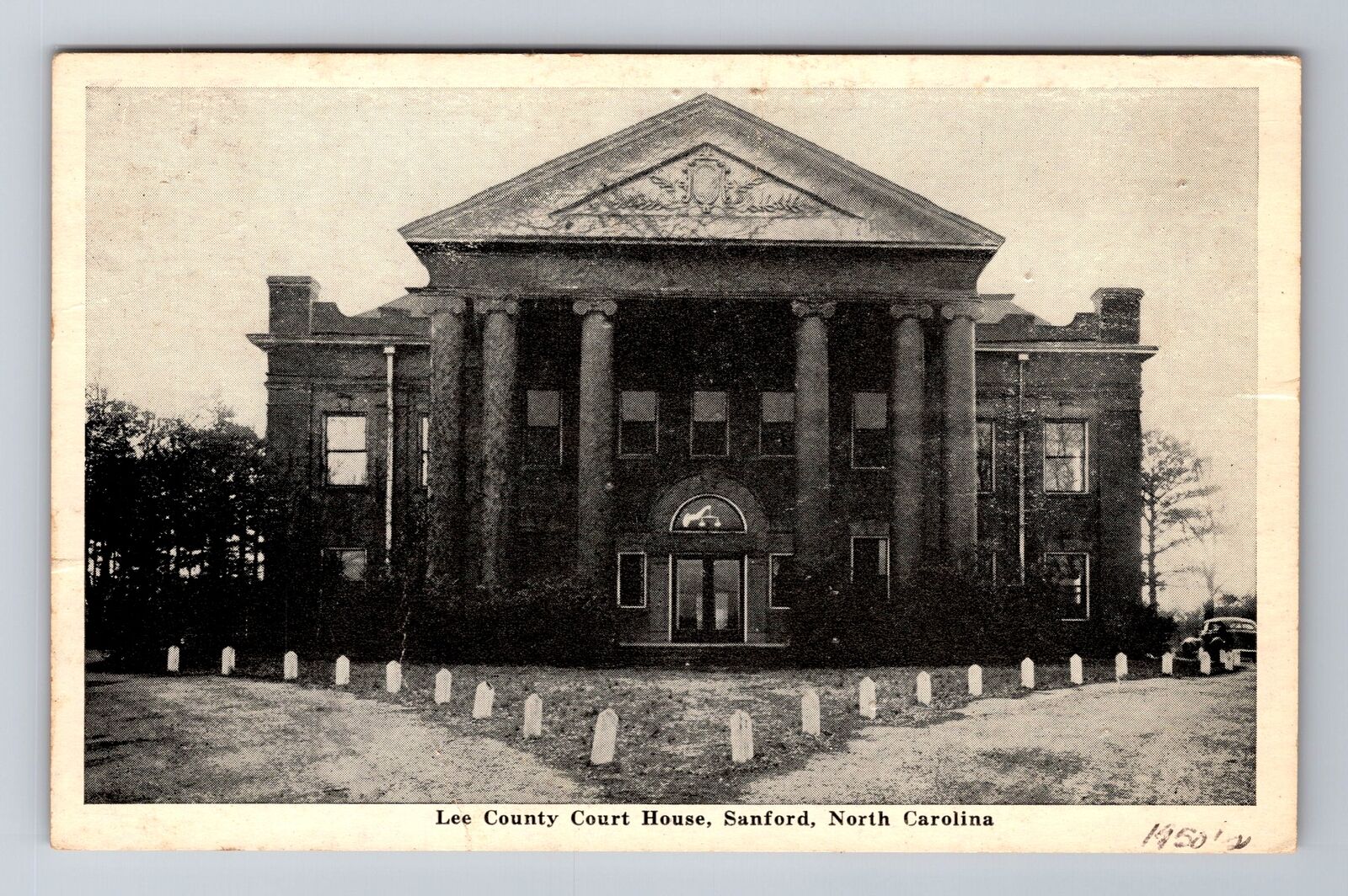 Sanford NC-North Carolina, Lee County Courthouse, Antique, Vintage Postcard
