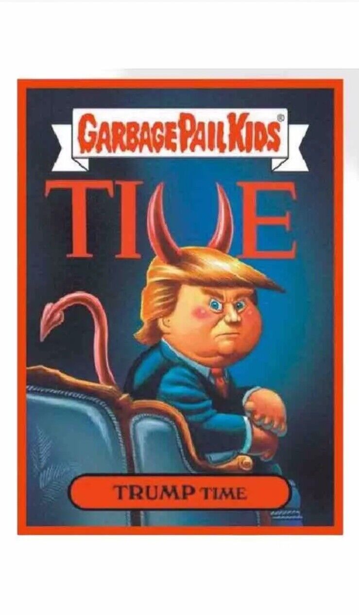 GPK Trump Disgrace to The White House Trump Time Gold Framed Metal Card