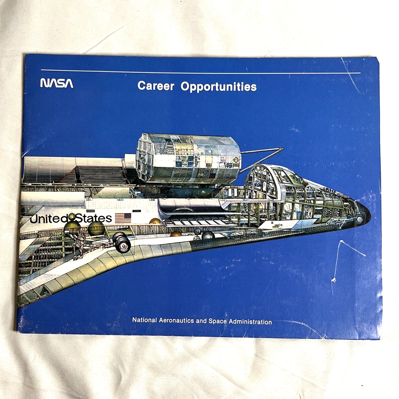 NASA Career Opportunities Folder Brochure Space Shuttle Vintage 1990s
