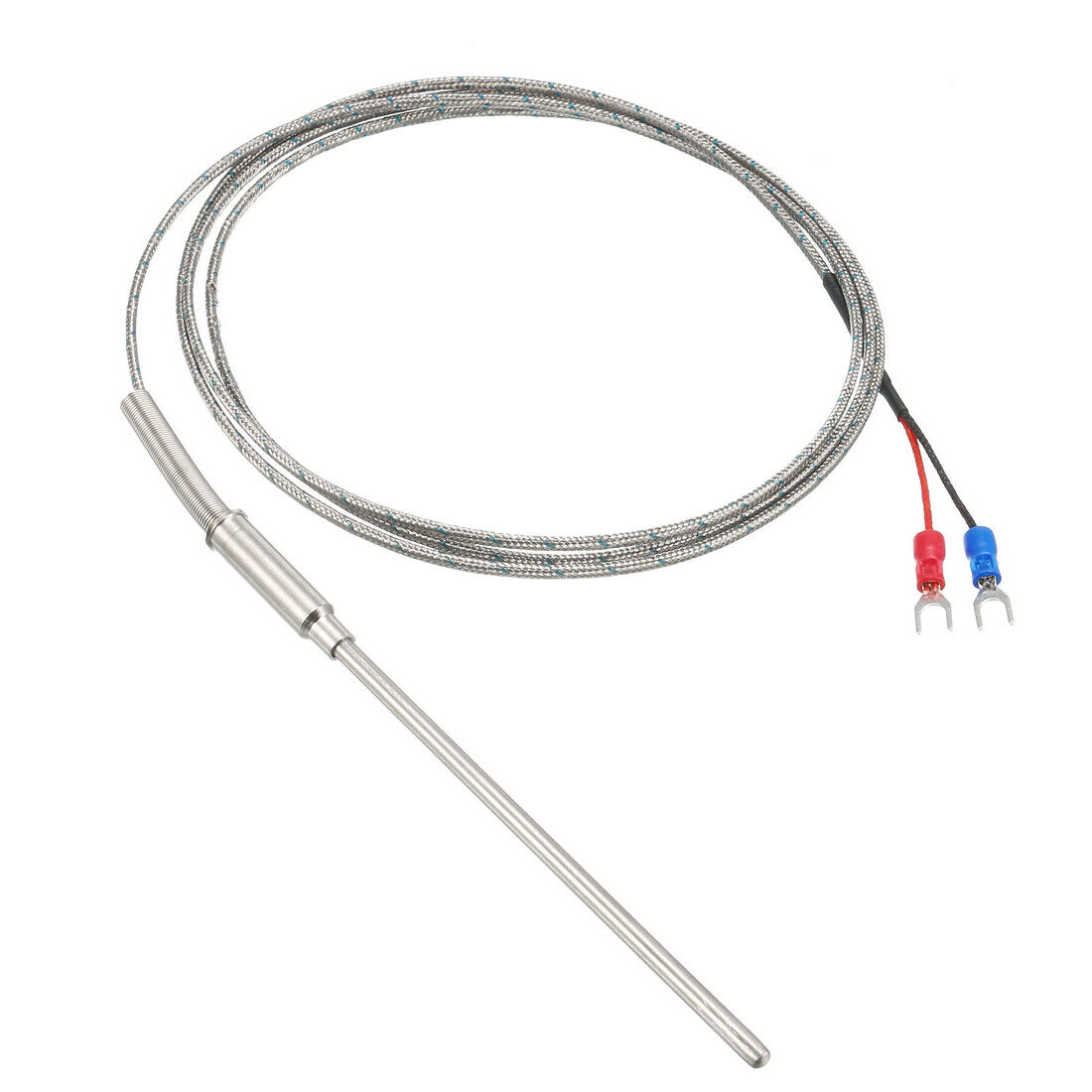 K Type Temperature Sensor Probe 1.5M Cable 4mm x 100mm Probe Thermocouple