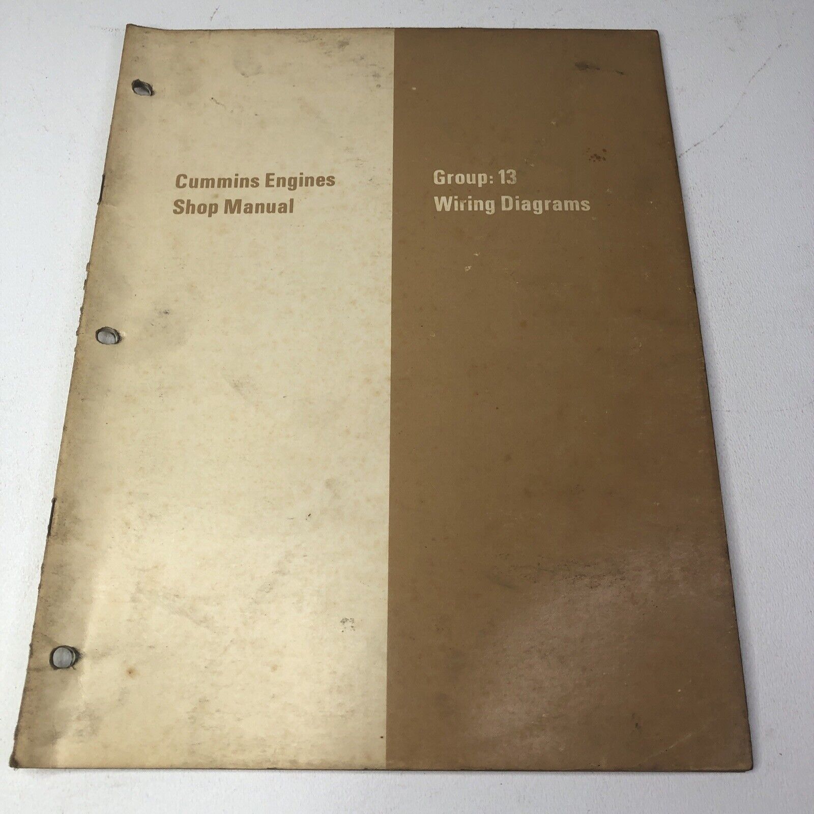 Cummins Diesel Engines Shop Manual Group 13 Wiring Bulletin No. 983444 CE 1971