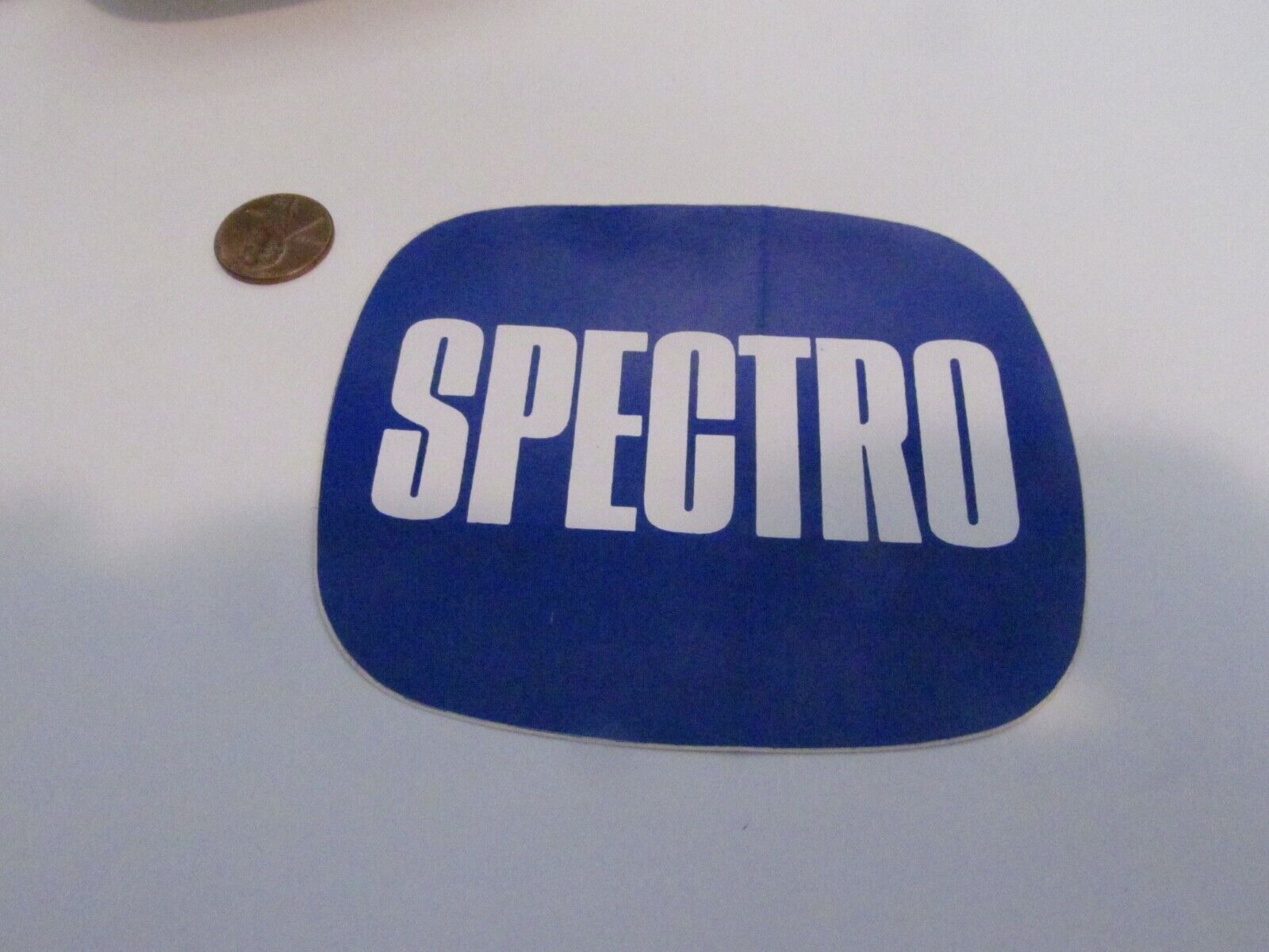 VINTAGE SPECTRO BLUE/WHITE Sticker / Decal  RACING ORIGINAL OLD STOCK