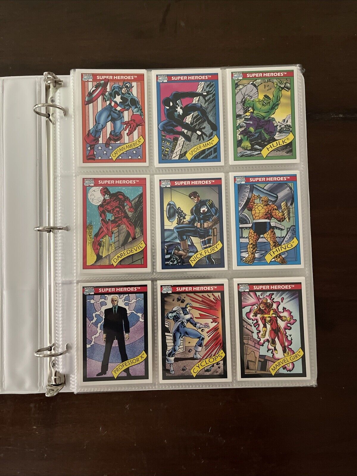 1990 Marvel Universe Series 1 Trading Cards COMPLETE BASE SET, #1-162 Impel NM/M