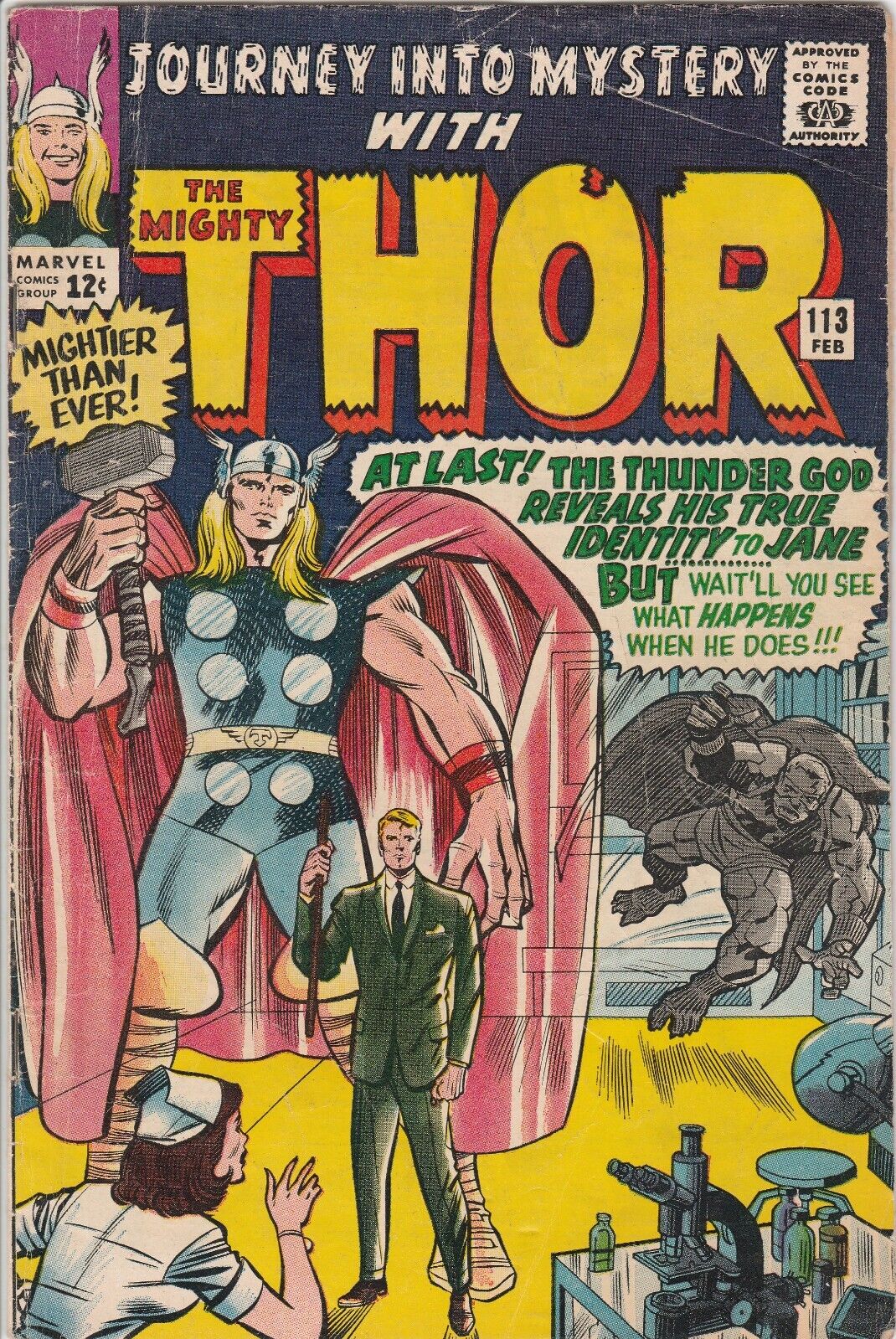 Marvel Comics 1965, Journey Into Mystery, The Mighty Thor #113 GD
