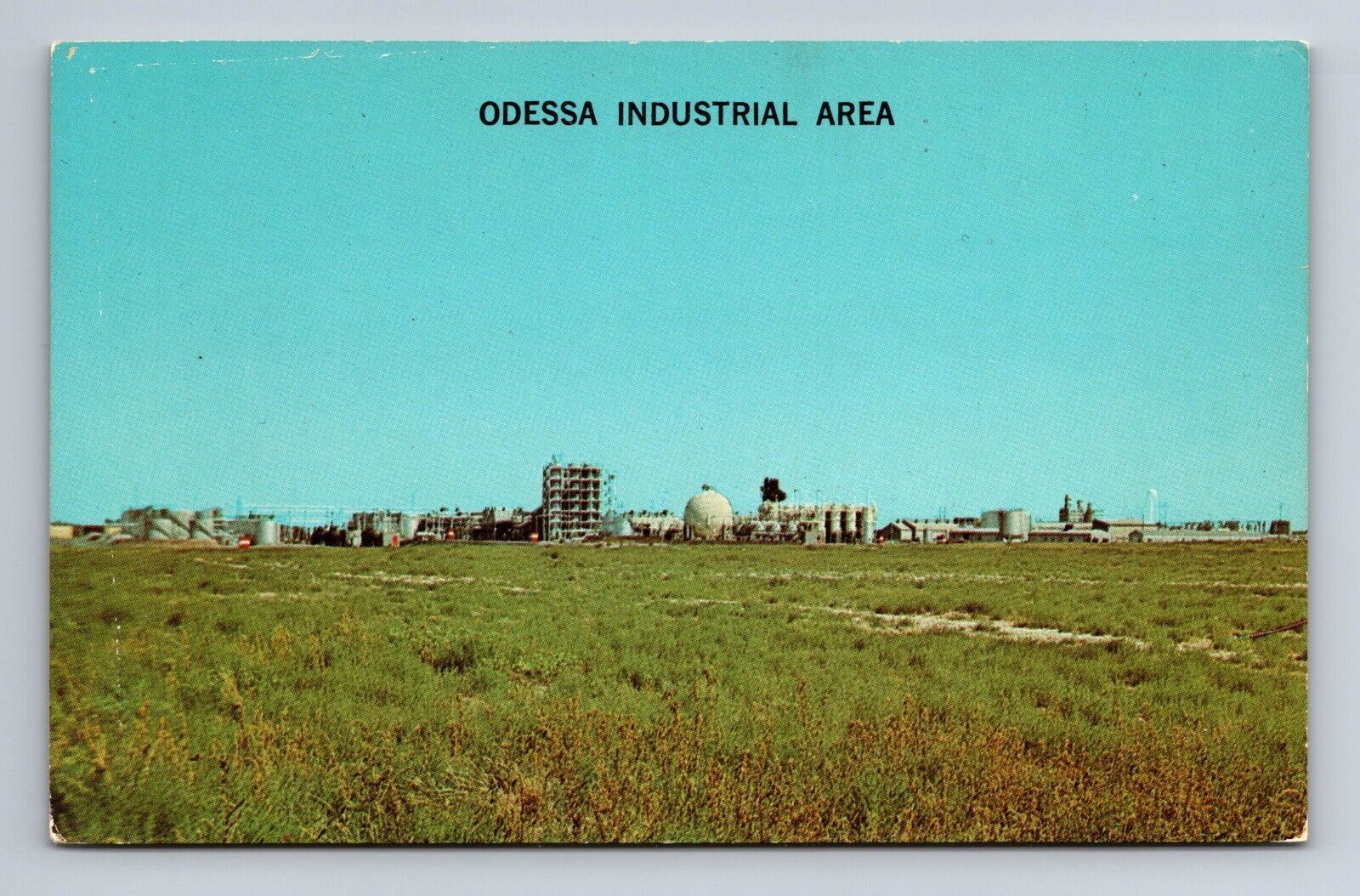 Odessa Texas Industrial Area Postcard