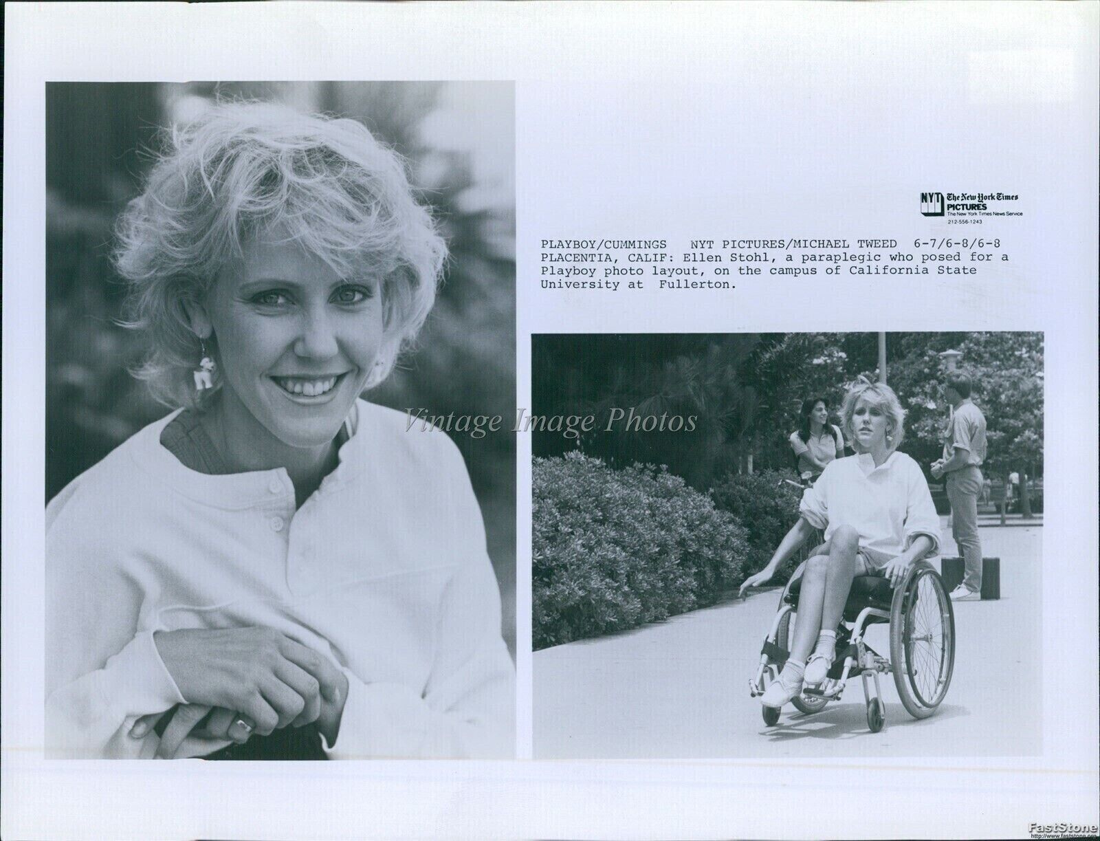 Vintage Paraplegic Ellen Stohl In Playboy Photo Layout Celebrity Photo 8X10
