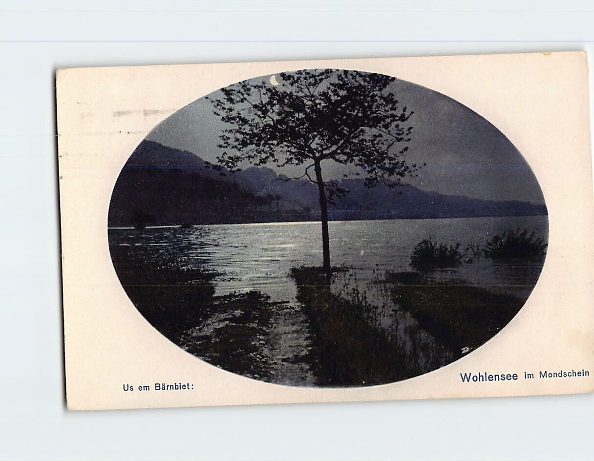 Postcard Lake Wohlen Switzerland