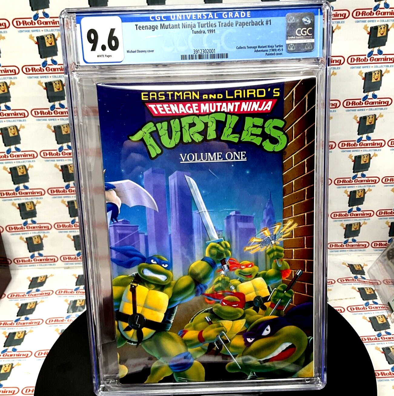 1991 Teenage Mutant Ninja Turtles Volume One Trade Paperback Tundra CGC 9.6 PoP