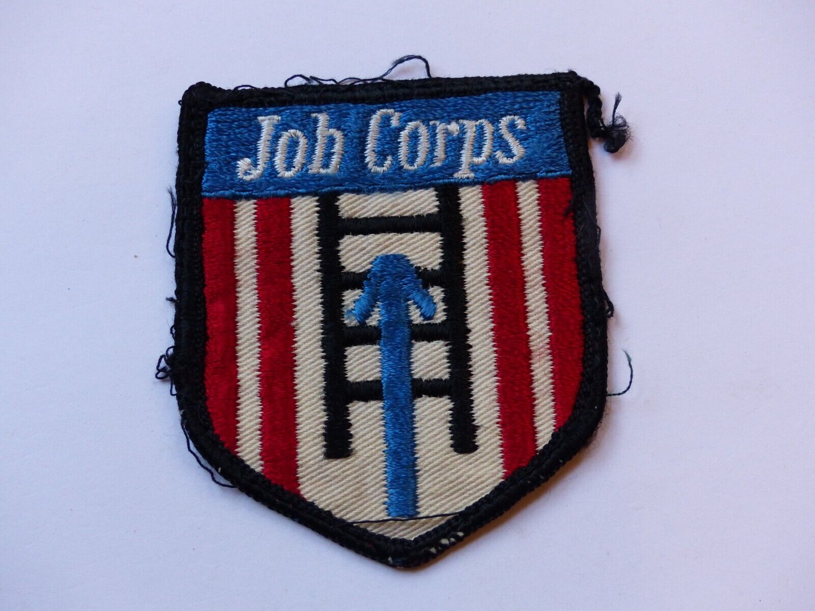 Used Vintage Job Corps Embroidered Patch Ladder Upward Arrow Employment Program