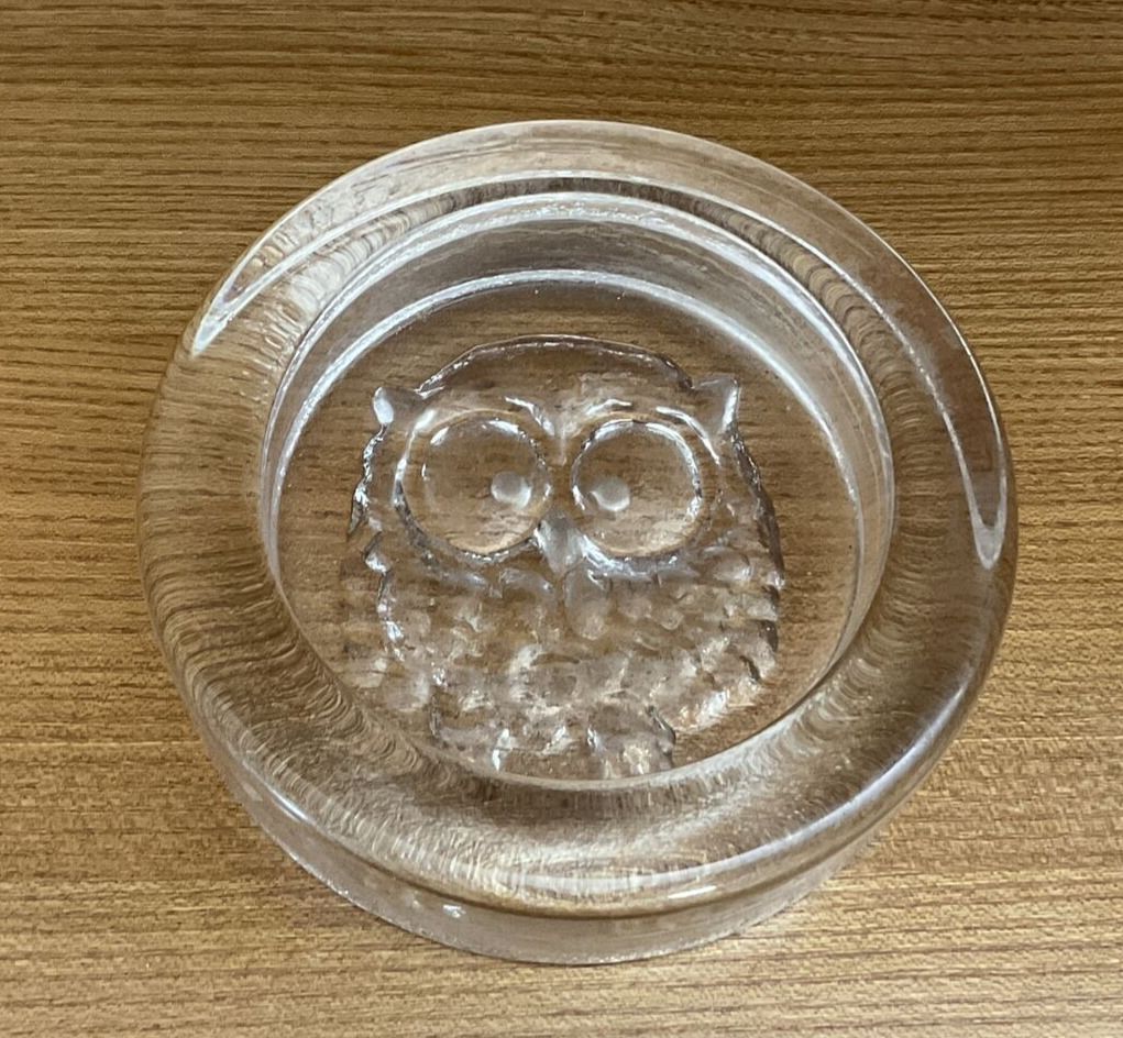 * Dartington Glass Dish Owl Motif  (6)