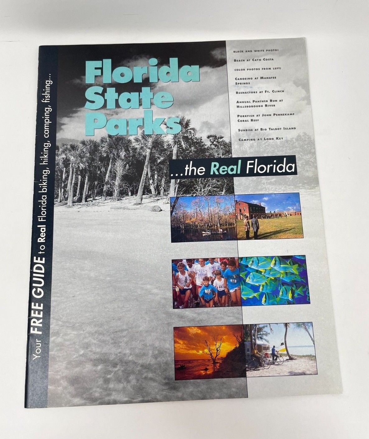 1990's Florida State Parks Map And Guide Brochure Excellent Condition
