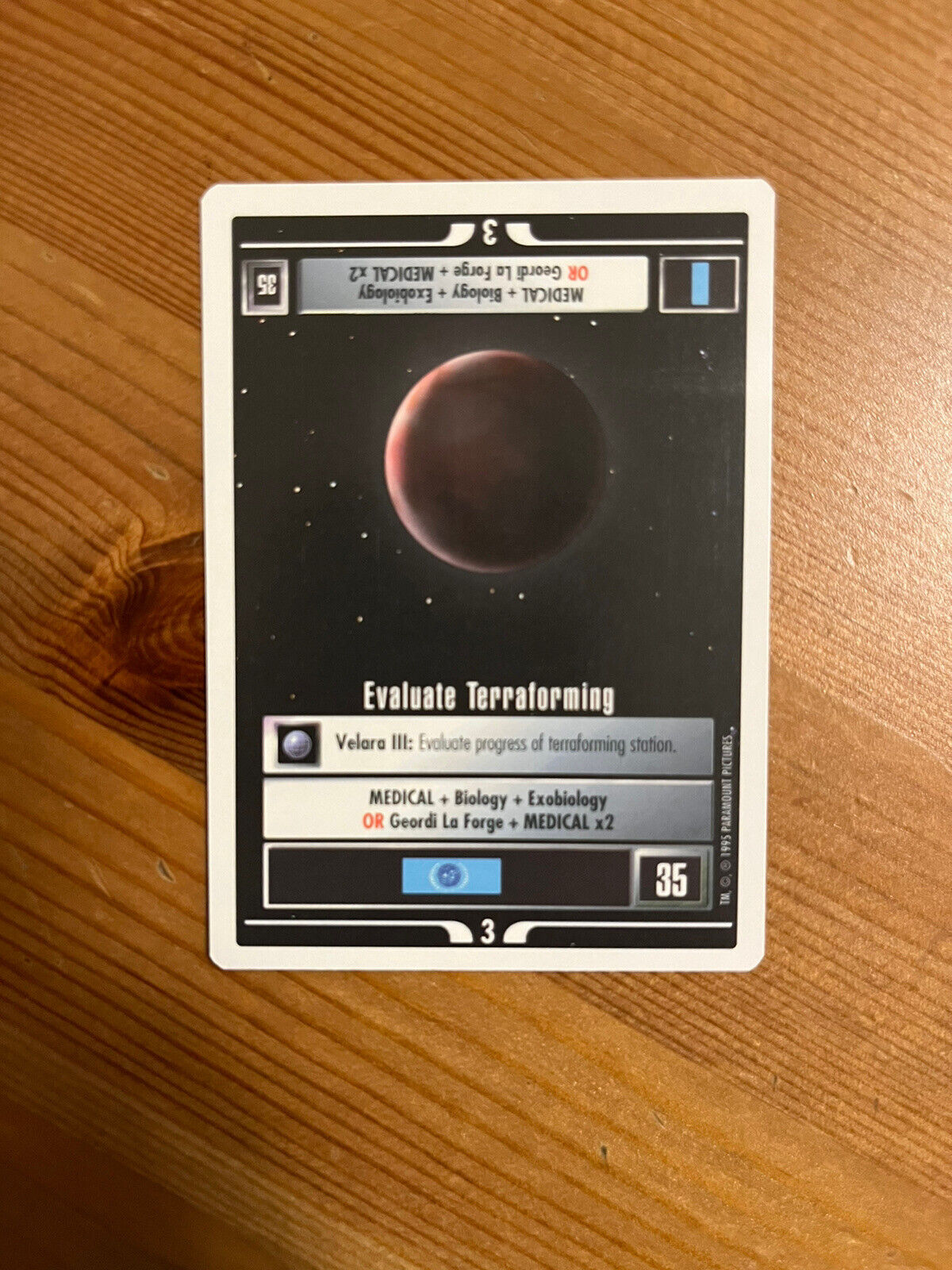 Evaluate Terraforming RARE Star Trek CCG 1E card STCCG Near Mint PREM WB 1995
