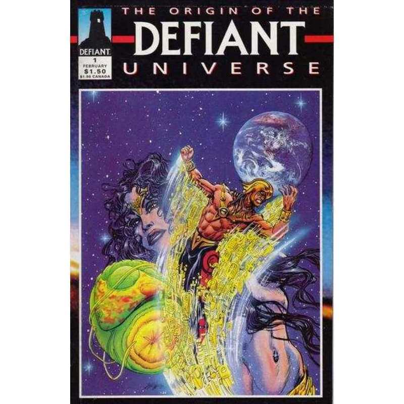 Origin of the Defiant Universe #1 in Near Mint condition. Defiant comics [w*