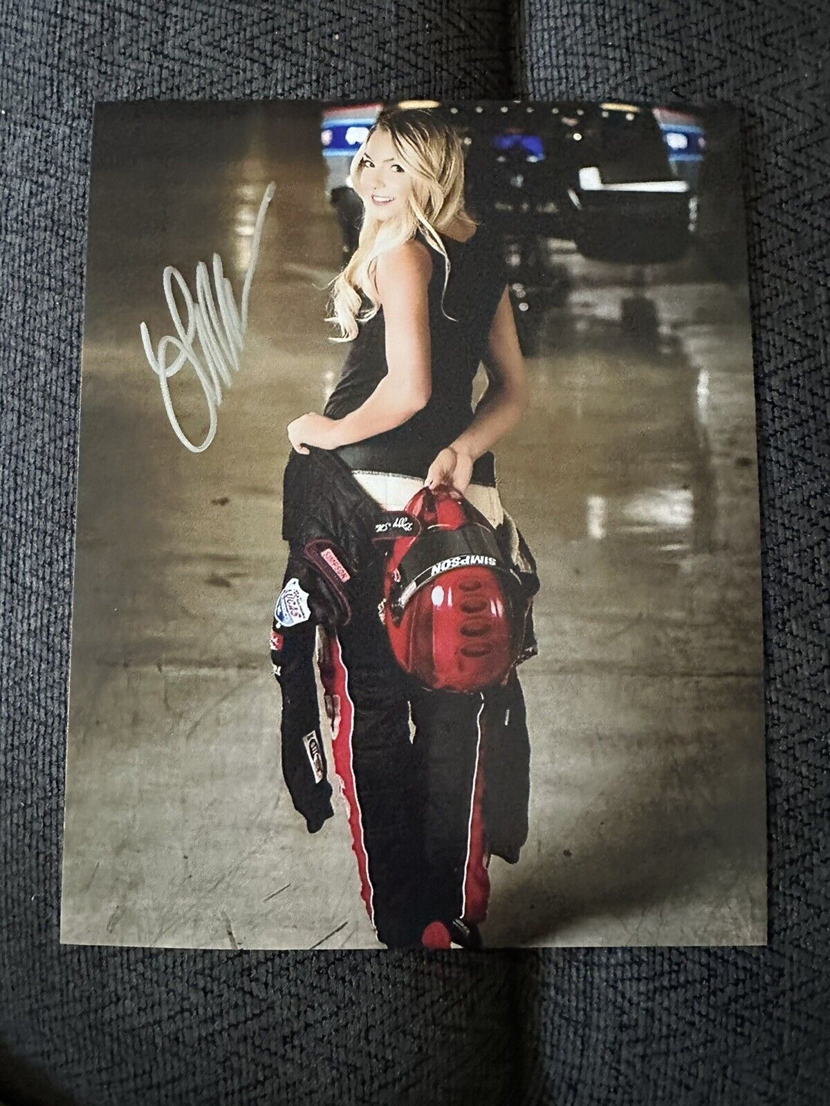 Lizzy Musi Signed 8 X 10 Photo Pro-Nitrous Drag Racing Gorgeous Street Outlaws