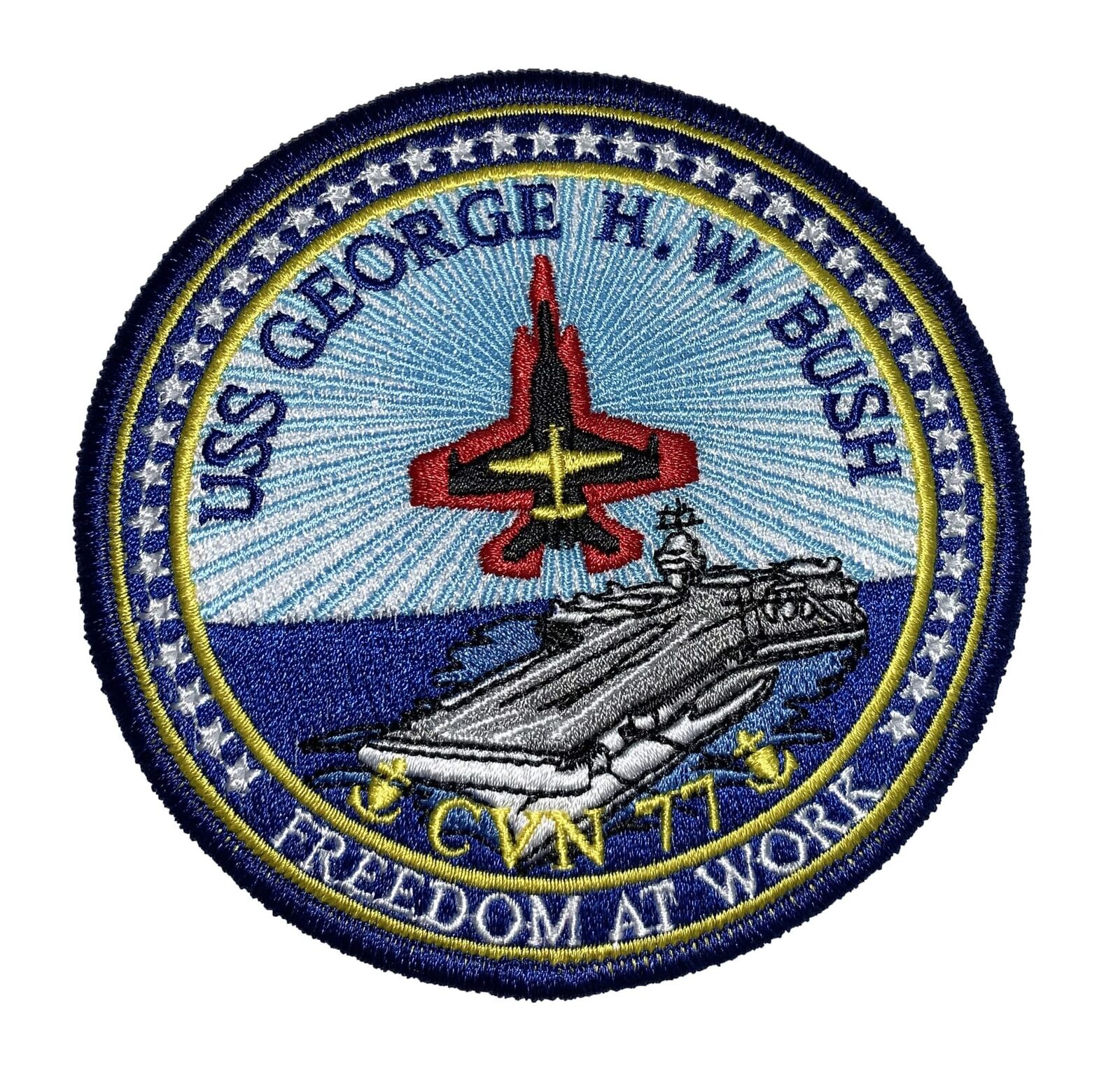 USS George H.W. Bush CVN-77 Patch – Sew On