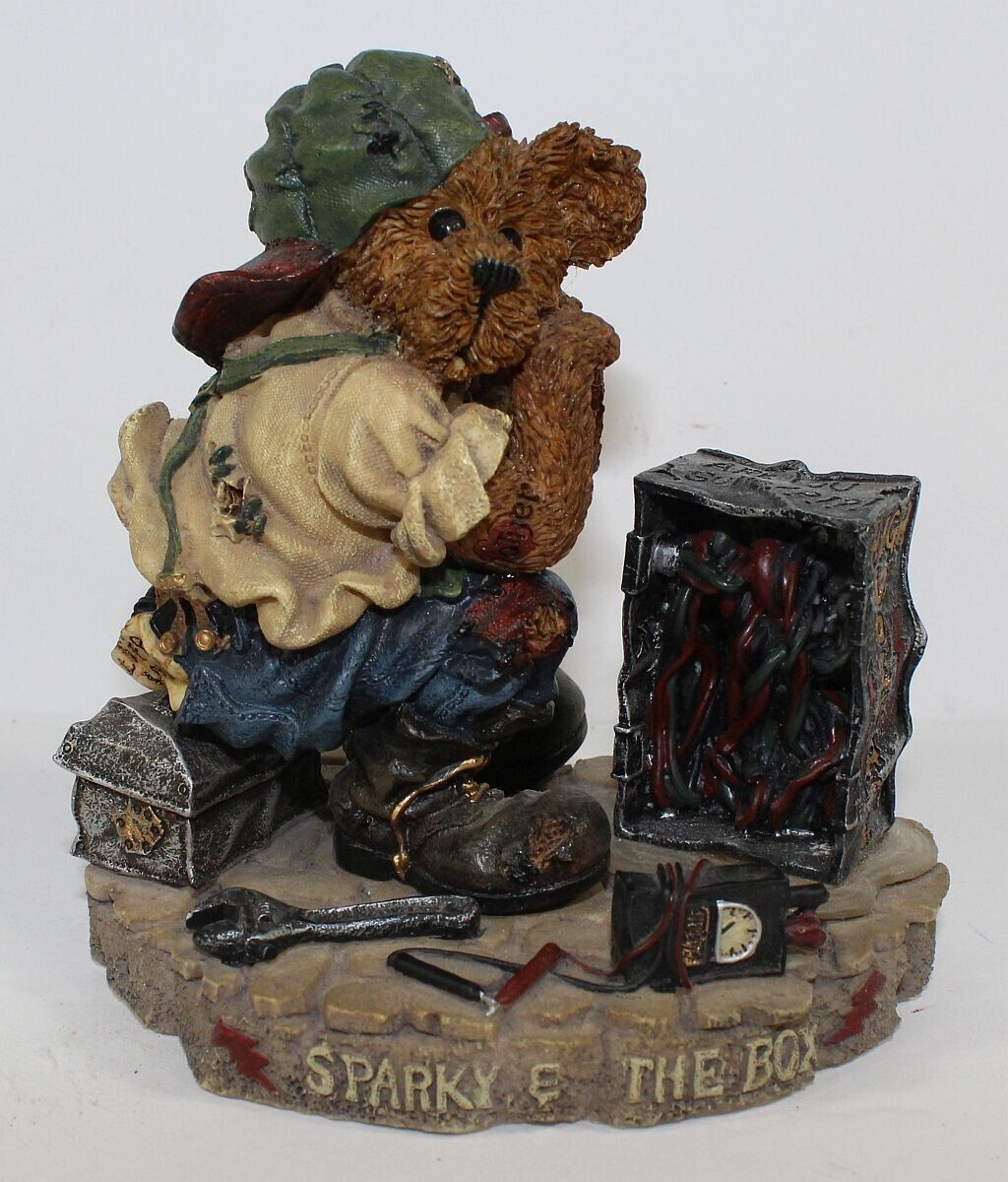 boyds bears resin figurines bearstone collection Sparky And The Box