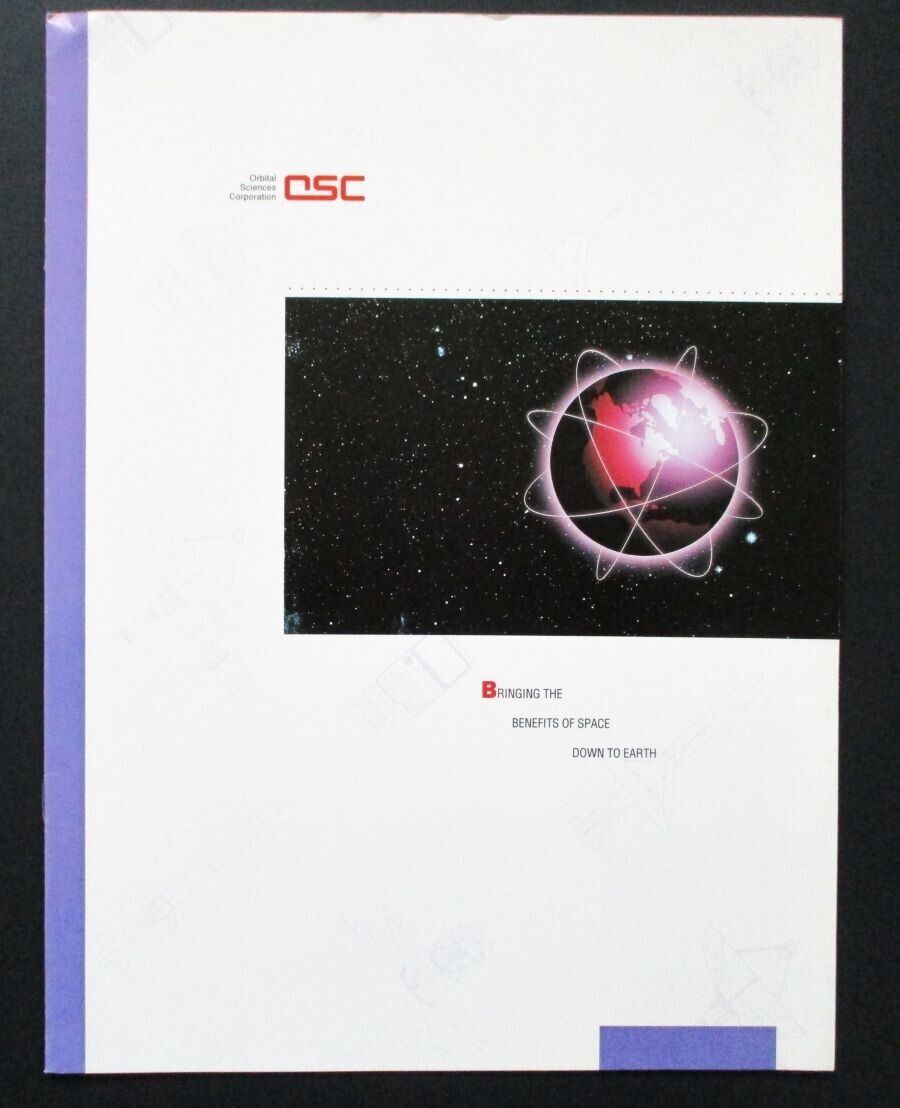1992 Orbital Sciences Corporation Promotional Booklet Brochure - Space Industry