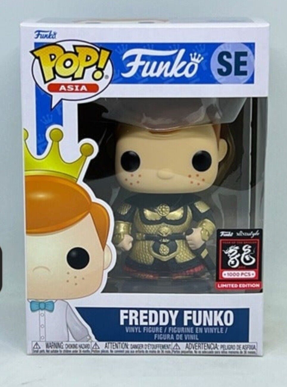 Funko Pop Asia FREDDY as WARRIOR TANG LE 1000 Mindstyle Year Dragon *PROTECTOR*