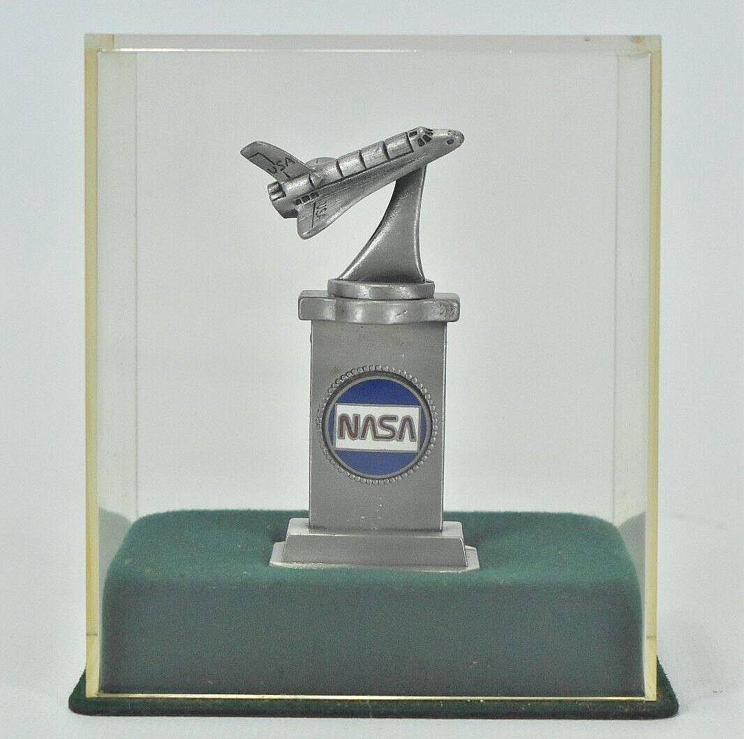 NASA Pewter Space Shuttle with Plastic Case