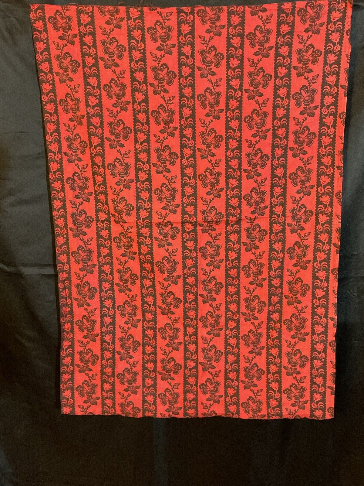 super neat 1 yard piece of ayntique turkey red fabric 