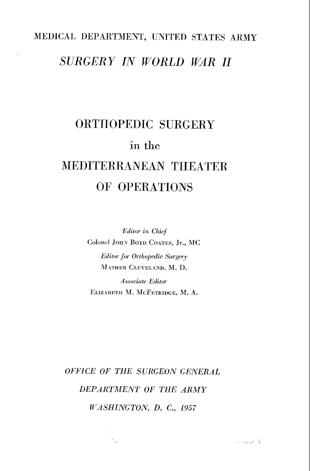 381 Page 1957 Orthopedic Surgery European Theater of Operations Book on Data CD