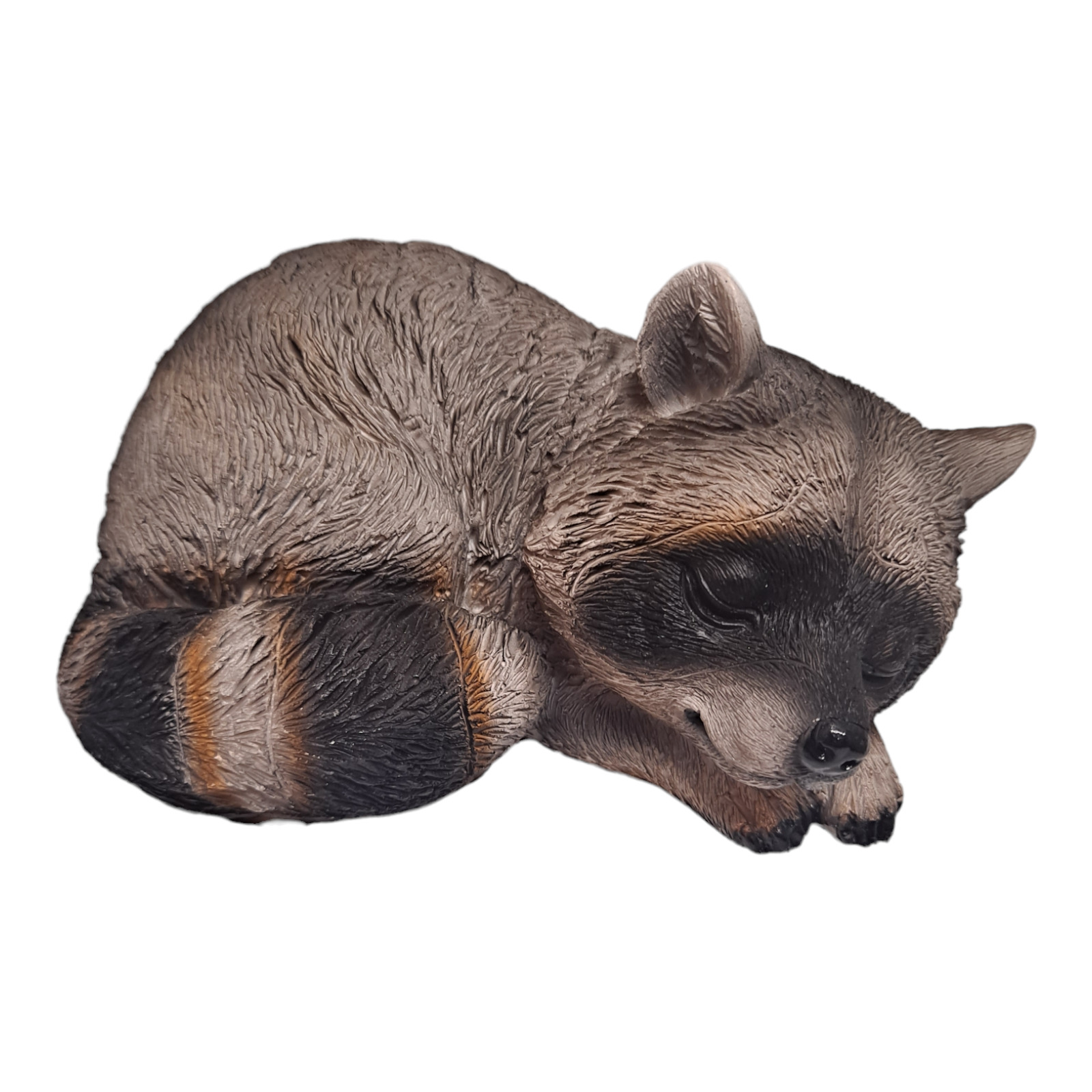 Raccoon Figurine Sleeping Woodland Racoon Figurine Animal Wildlife Nature