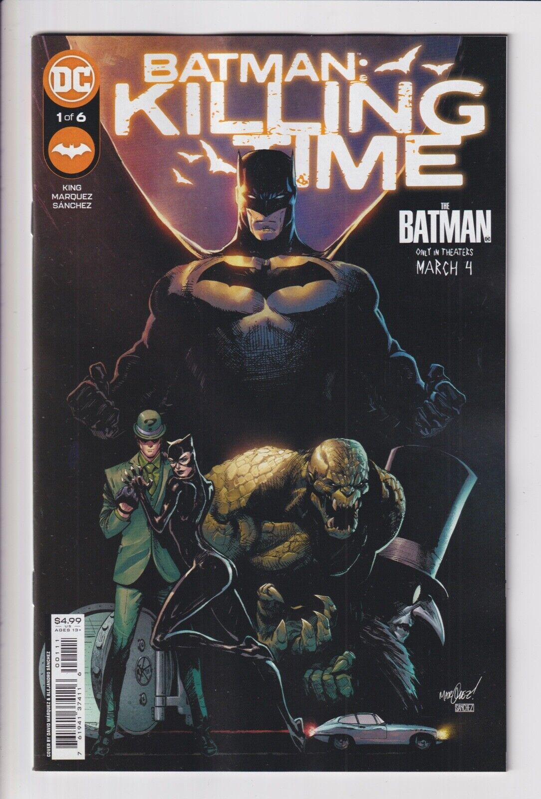 BATMAN: KILLING TIME 1 2 3 4 5 or 6 NM 2022 DC comics sold SEPARATELY you PICK