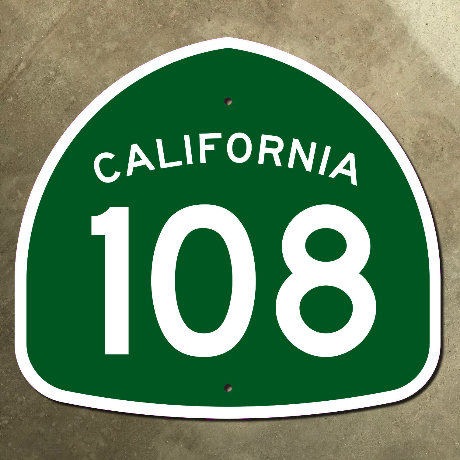 California State Route 108 Modesto Sonora Pass Sierra highway road sign 20x18