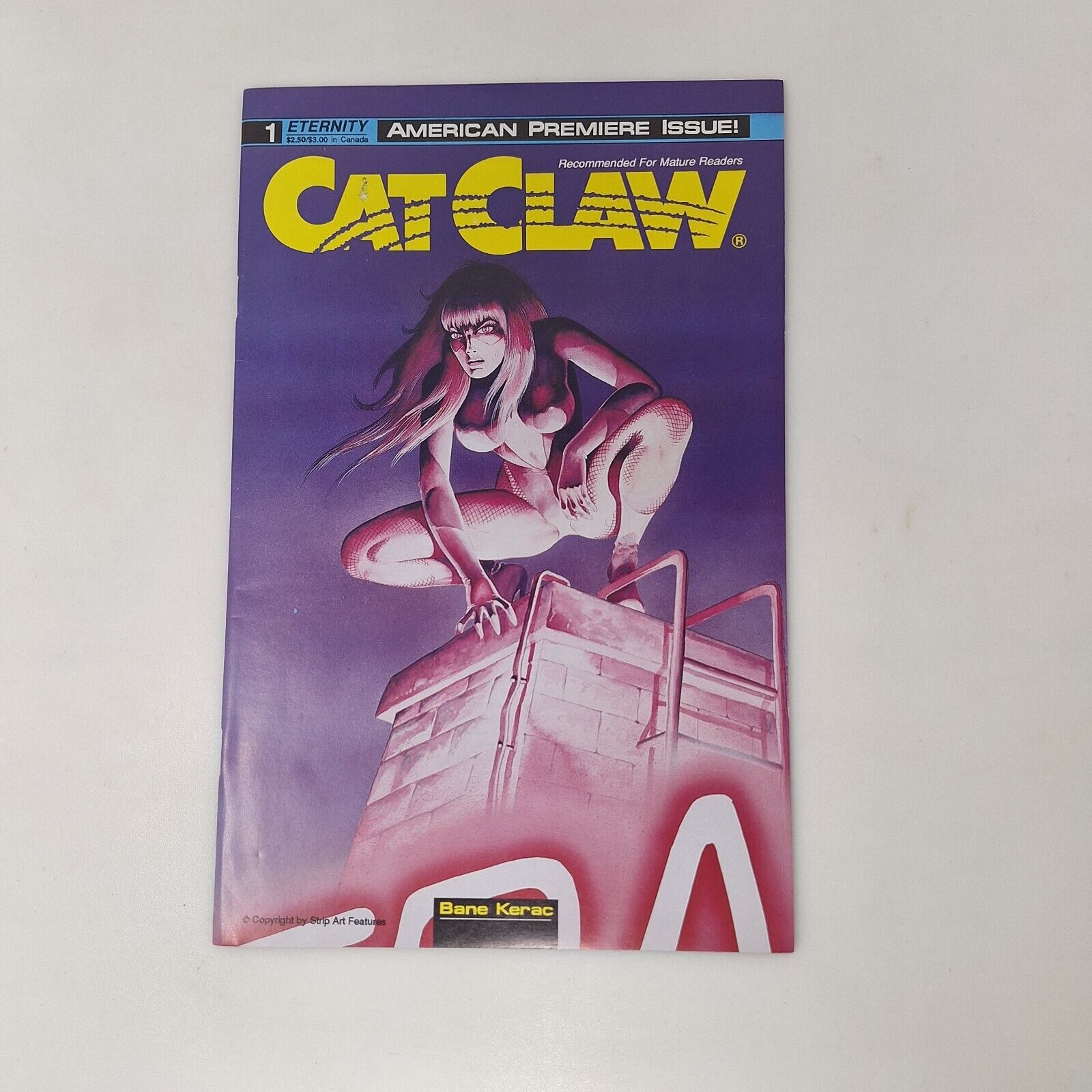 Cat Claw #1 Eternity Comics American Premiere Issue Mature Readers Bane Kerac