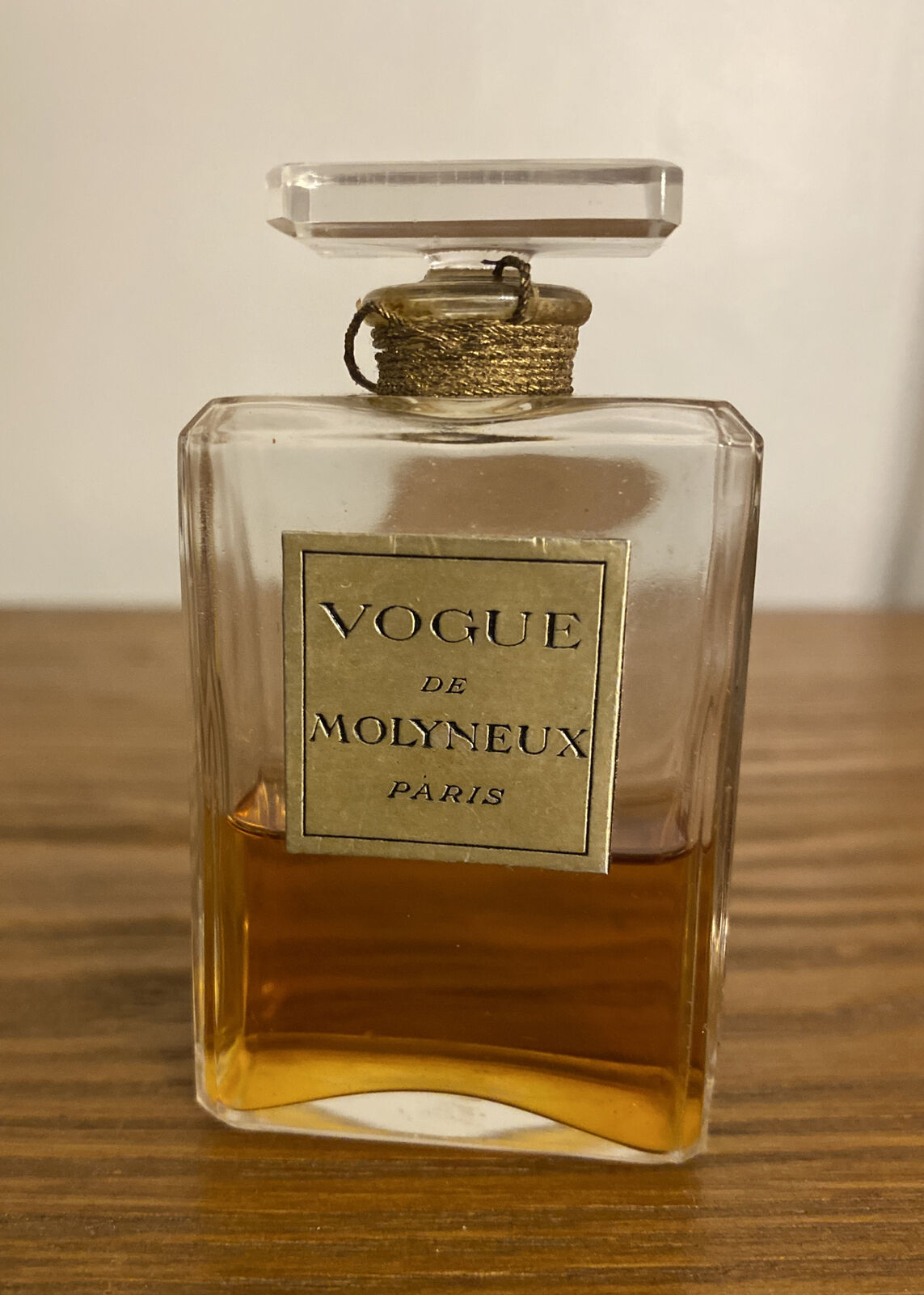Vintage Vogue De MOLYNEUX  Paris Splash Rare  Perfume Bottle 40% Full *READ*
